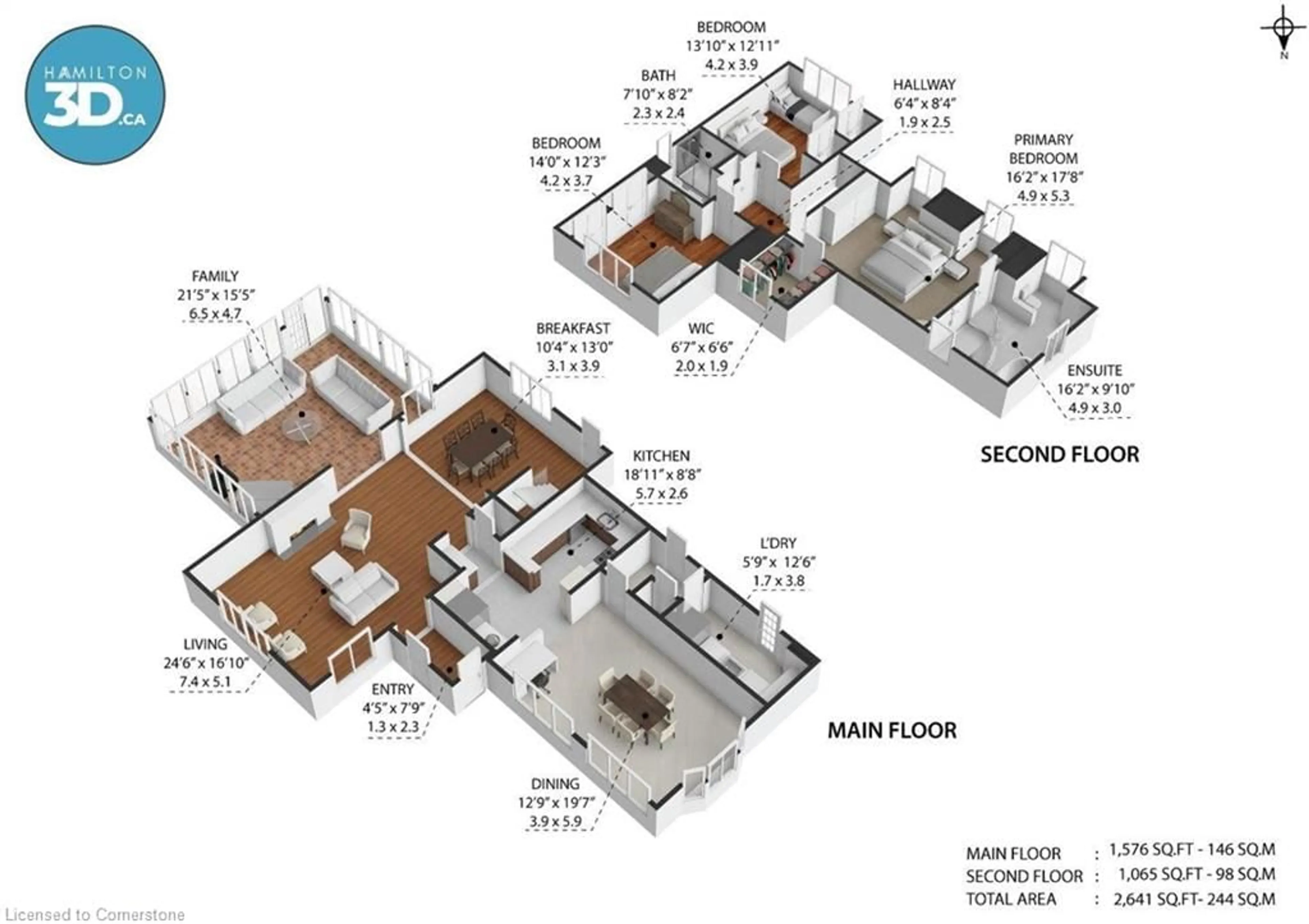 Floor plan for 3040 First St, Burlington Ontario L7N 1C3