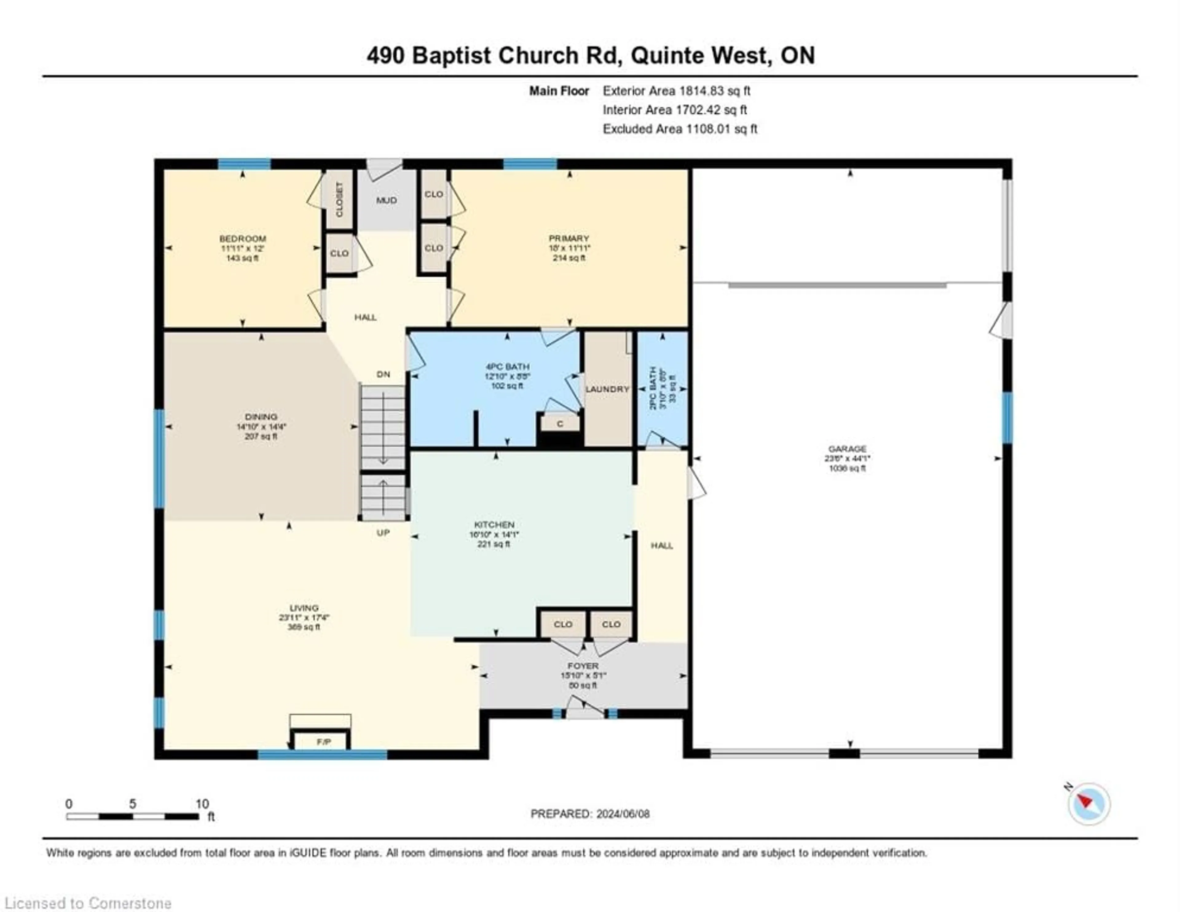 Floor plan for 490 Baptist Church Rd, Stirling Ontario K0K 3E0