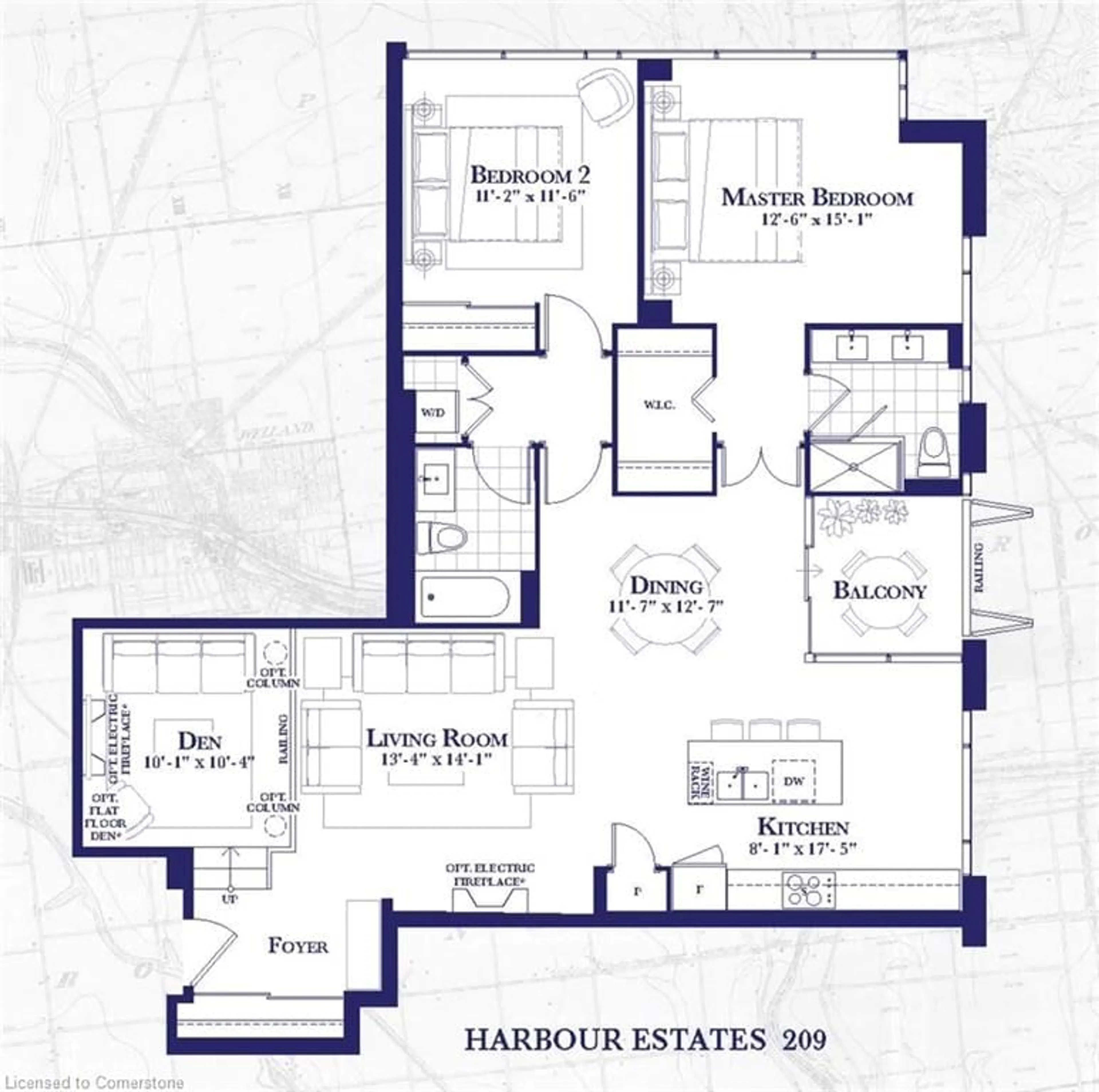 Floor plan for 63 Lakeport Rd #209, St. Catharines Ontario L2N 4P6