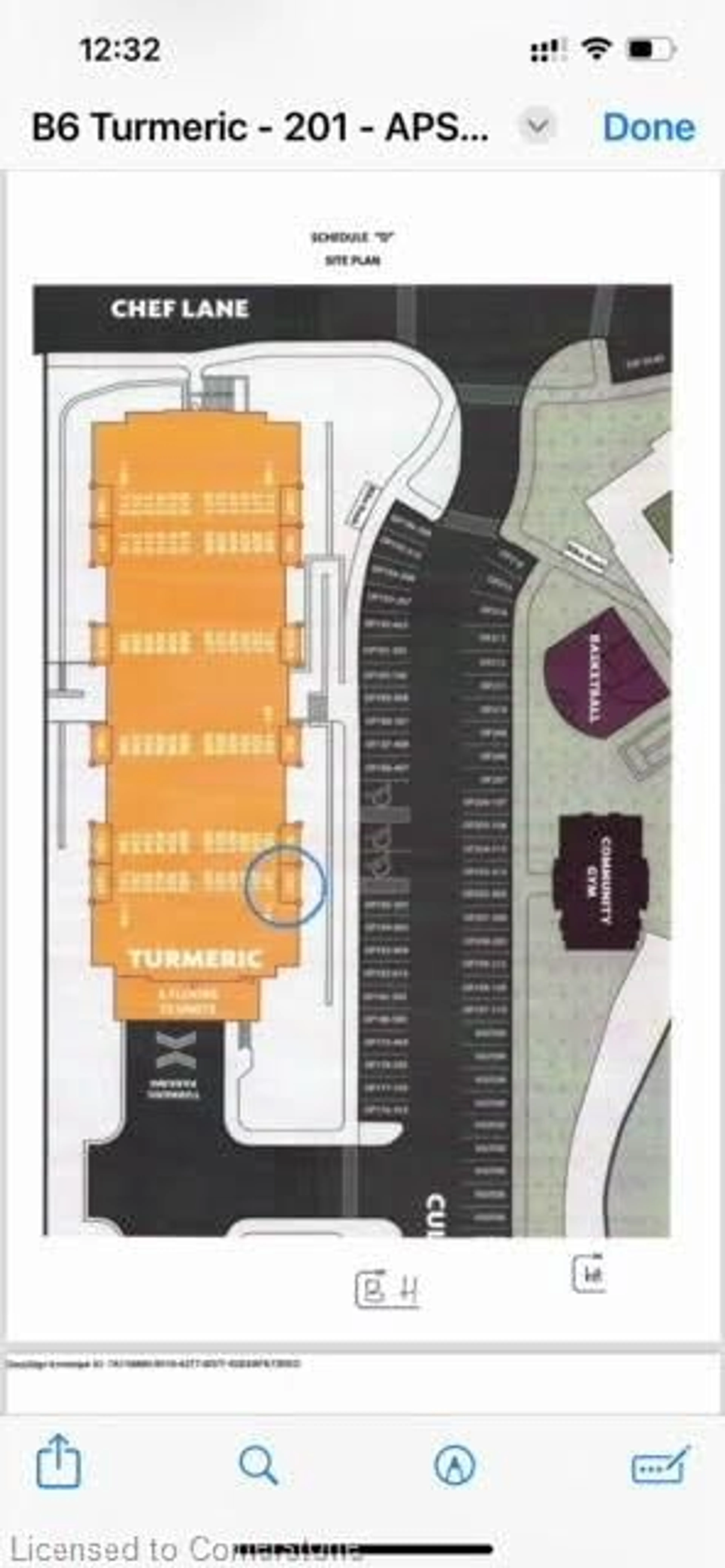 Floor plan for 8 Culinary Lane #201, Barrie Ontario L9J 0T2