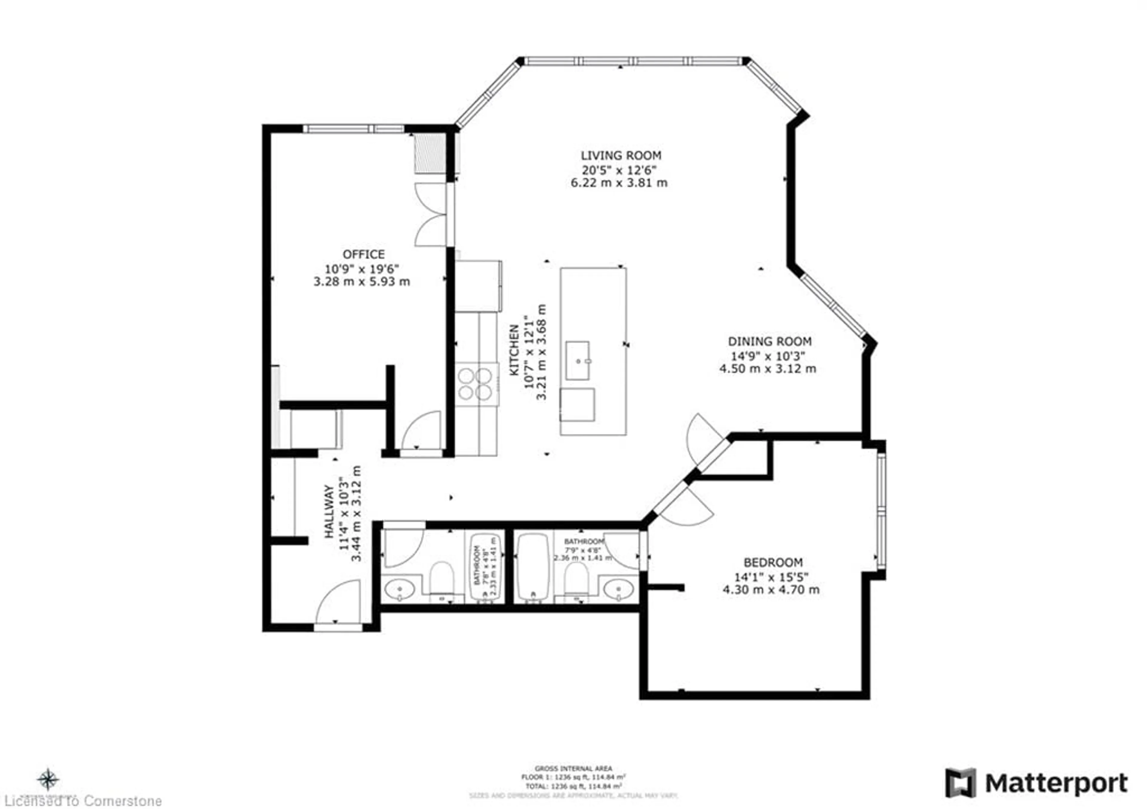 Floor plan for 495 8 Hwy #511, Stoney Creek Ontario L8G 5E1