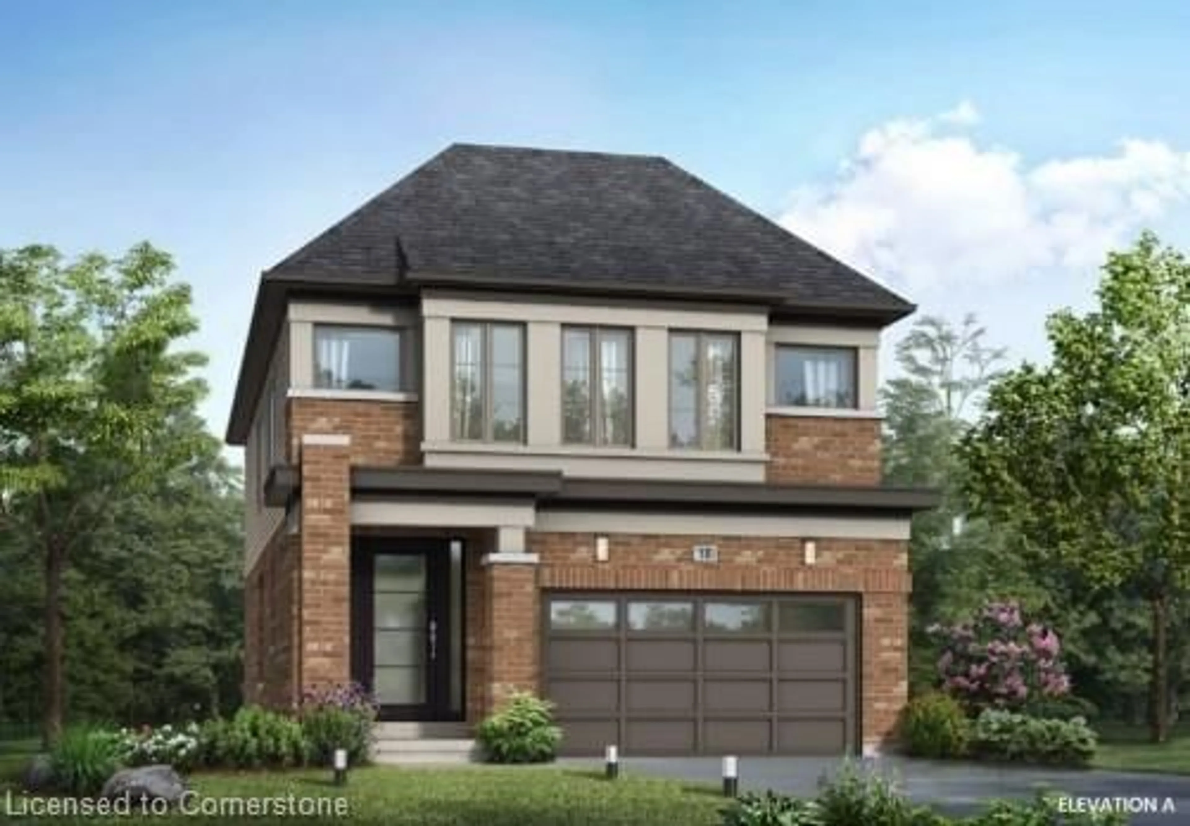 Home with brick exterior material for 15 Soules Sq, Binbrook Ontario L0R 1C0