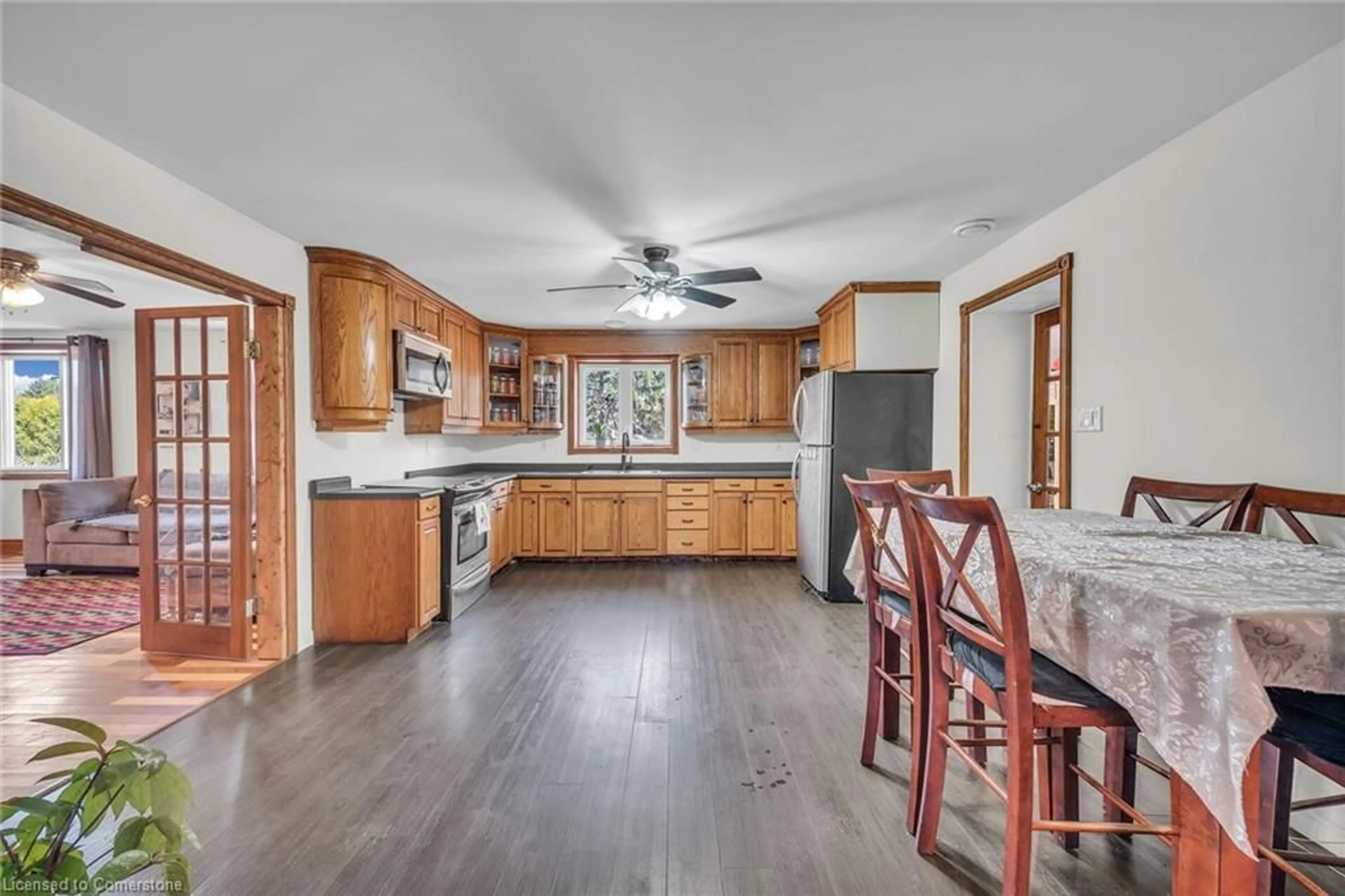 Open concept kitchen for 1686 10th Concession Rd, Langton Ontario N0E 1G0