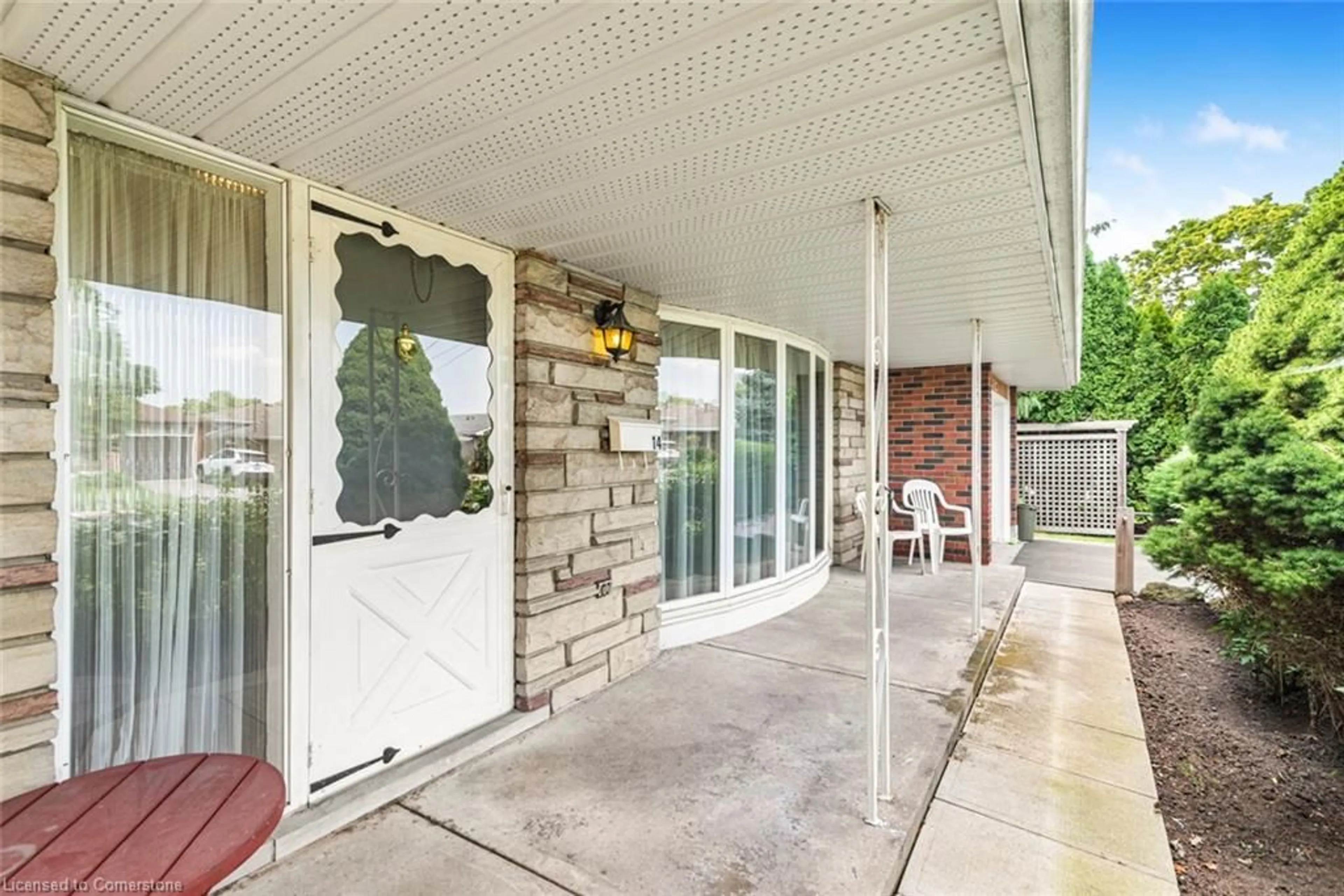 Patio, the front or back of building for 14 Calvert Ave, Hamilton Ontario L8G 2K4