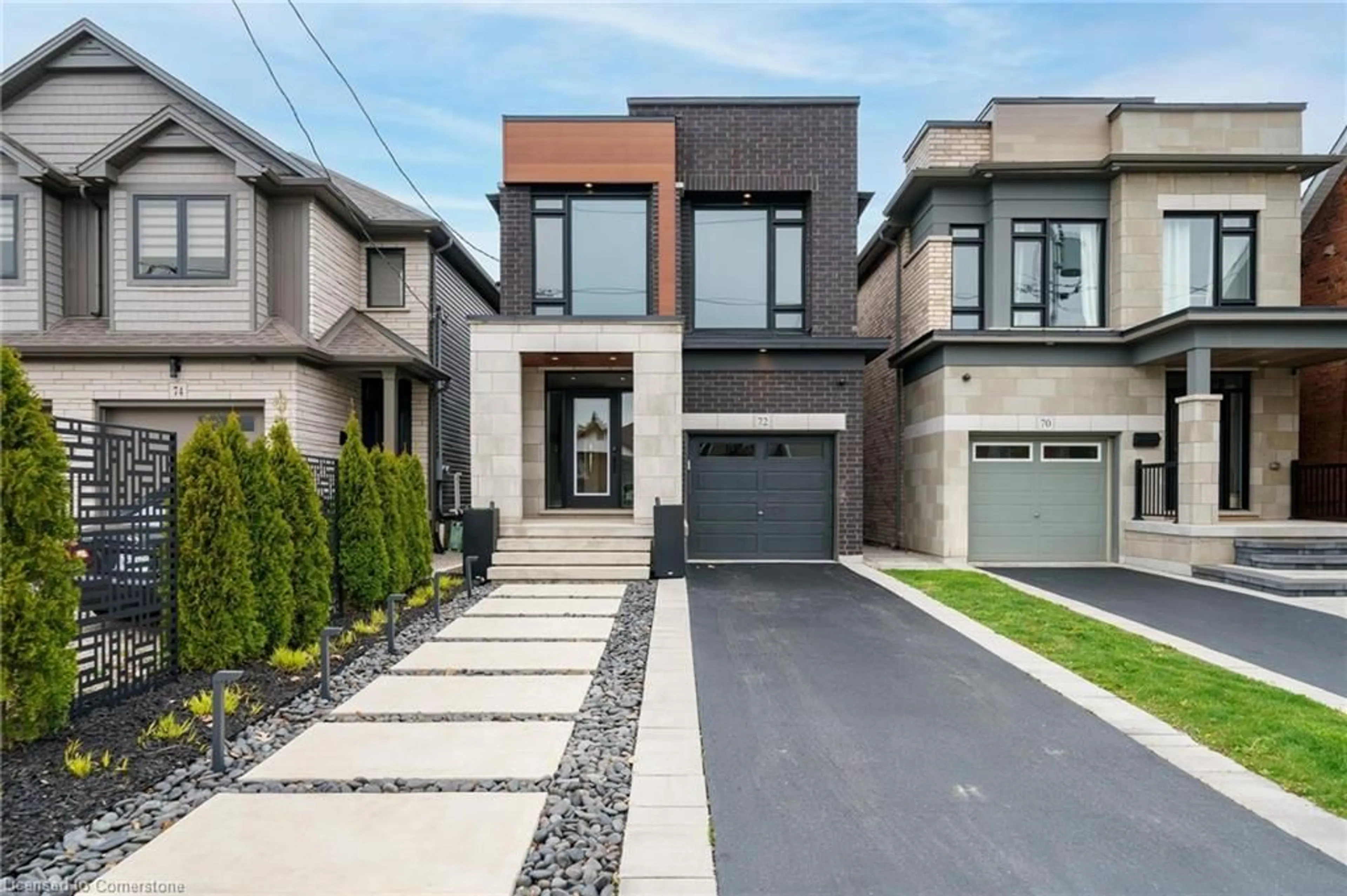 Frontside or backside of a home, the street view for 72 Melbourne St, Hamilton Ontario L8P 2A6