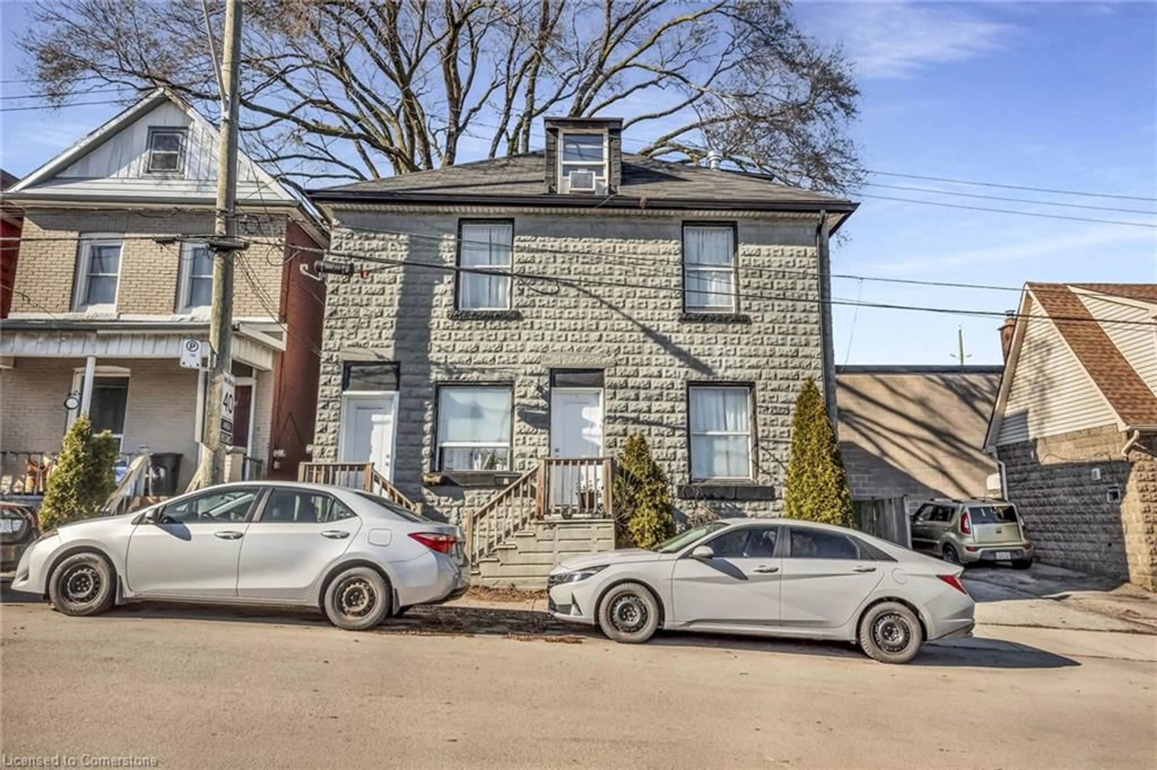 A pic from exterior of the house or condo, the street view for 6 Greig St, Hamilton Ontario L8R 2W7