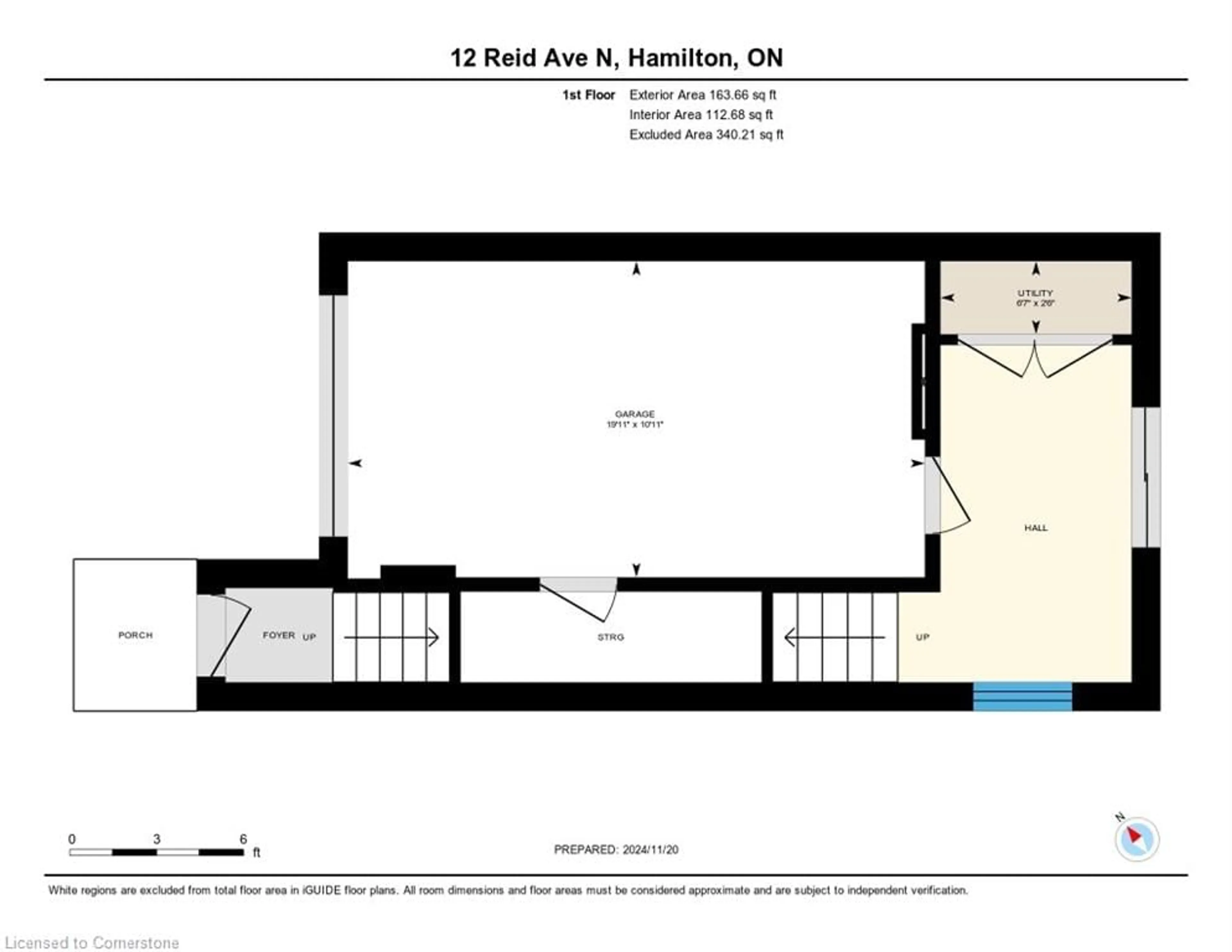 Floor plan for 12 Reid Ave, Hamilton Ontario L8H 0B5