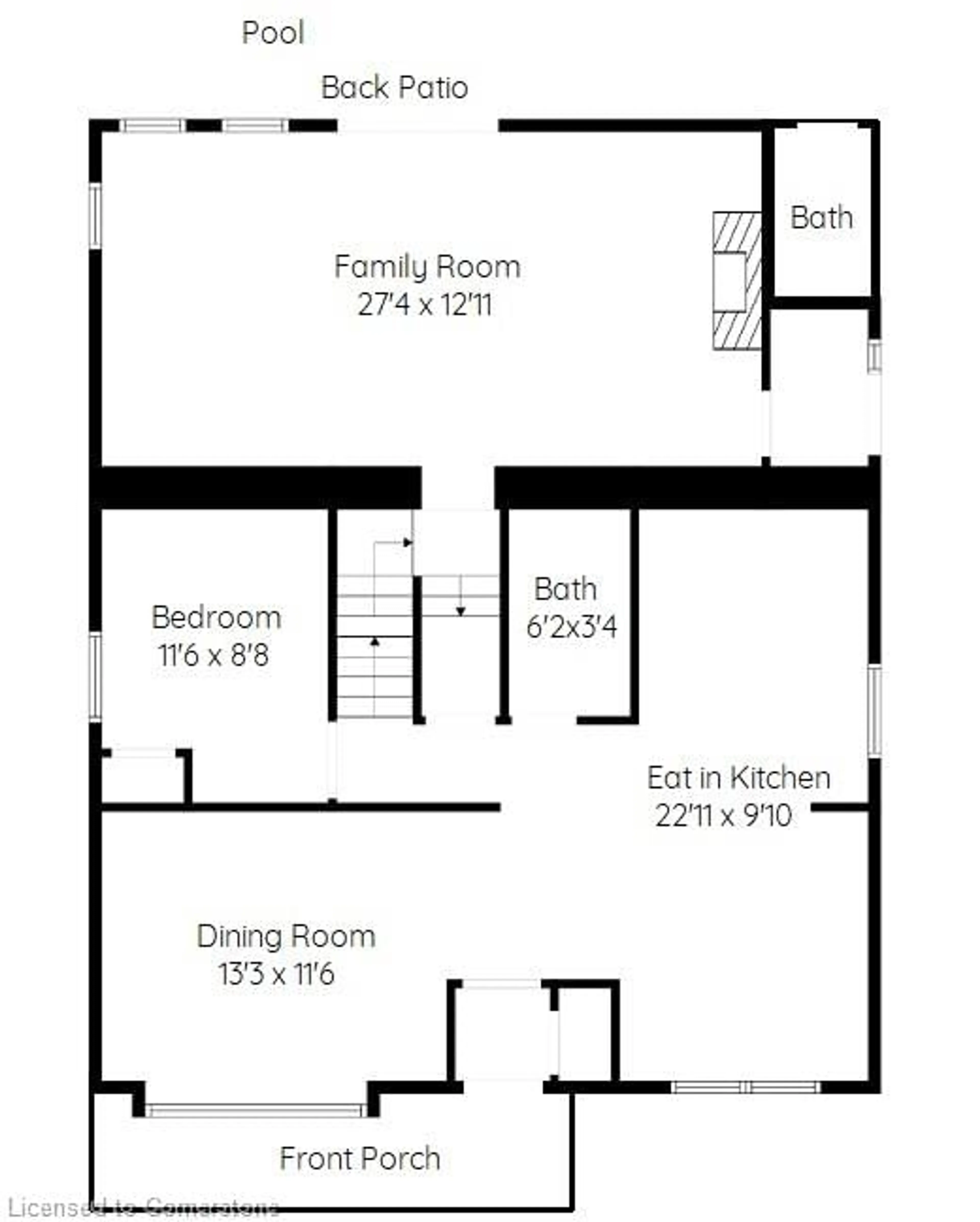 Floor plan for 6 Ratcliffe Crt, Hamilton Ontario L8K 4P1