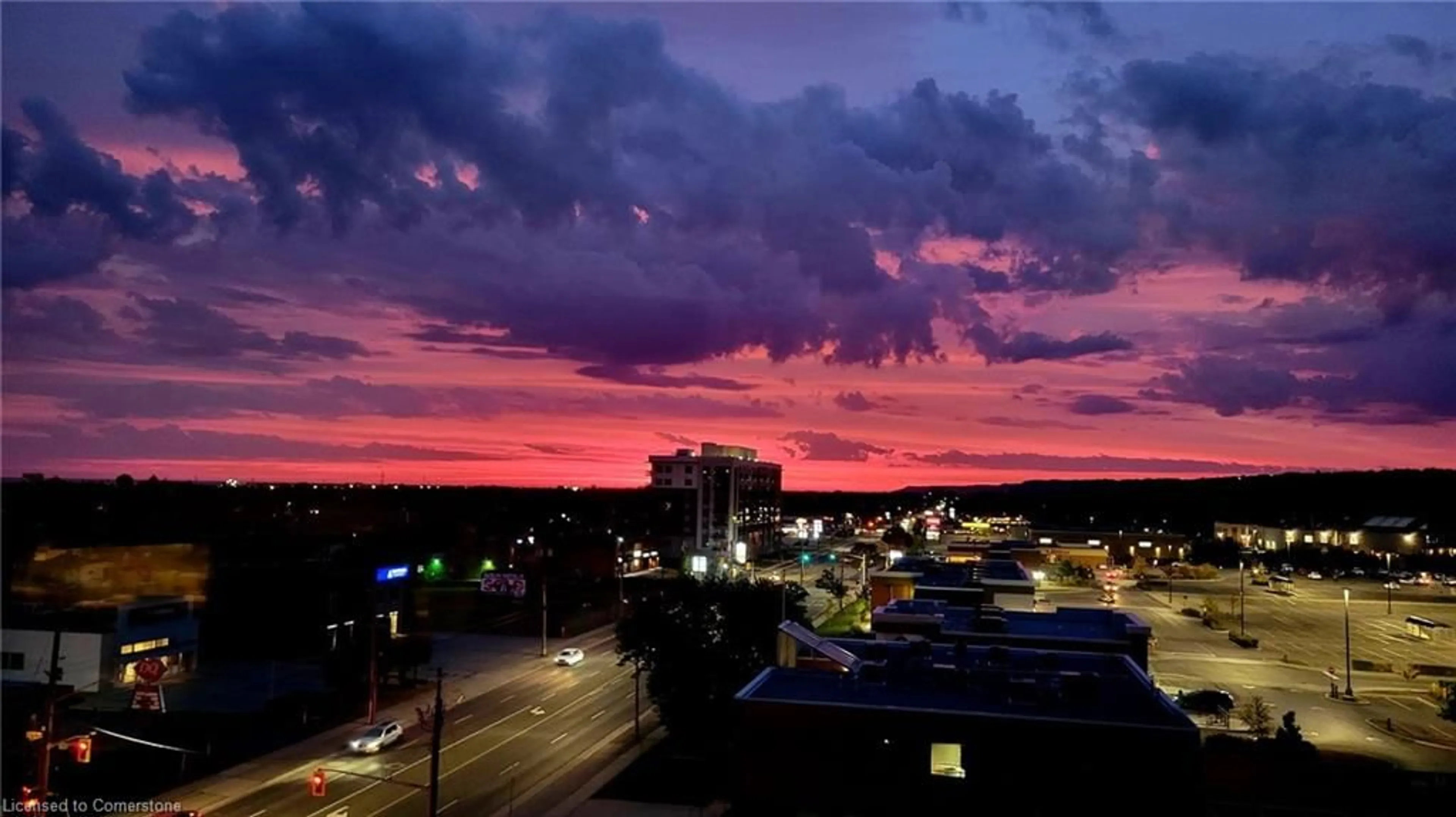 A pic from exterior of the house or condo, the view of city buildings for 99 Donn Ave #705, Stoney Creek Ontario L8G 5B2