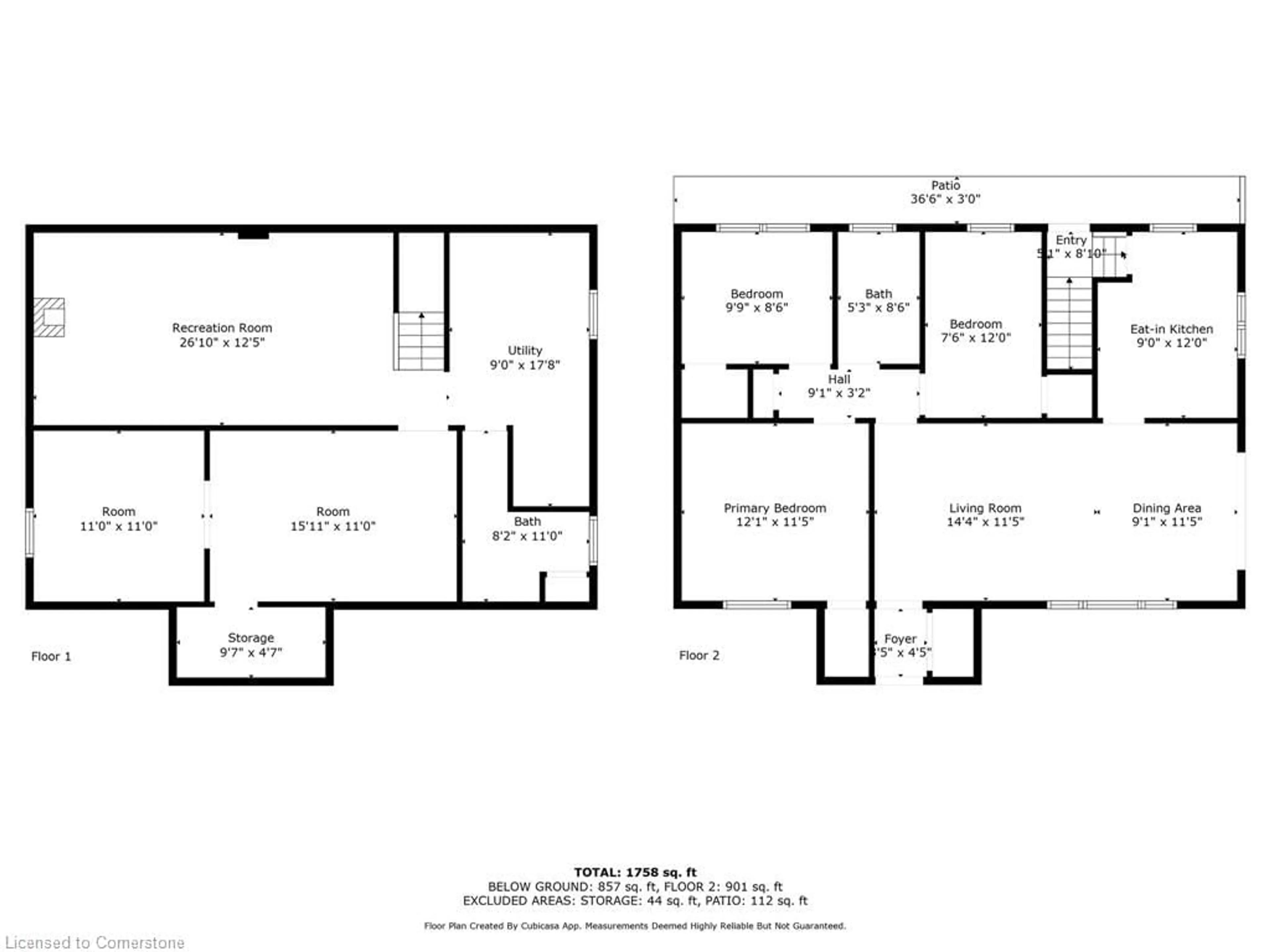 Floor plan for 5473 Hillsdale Ave, Niagara Falls Ontario L2G 4T8