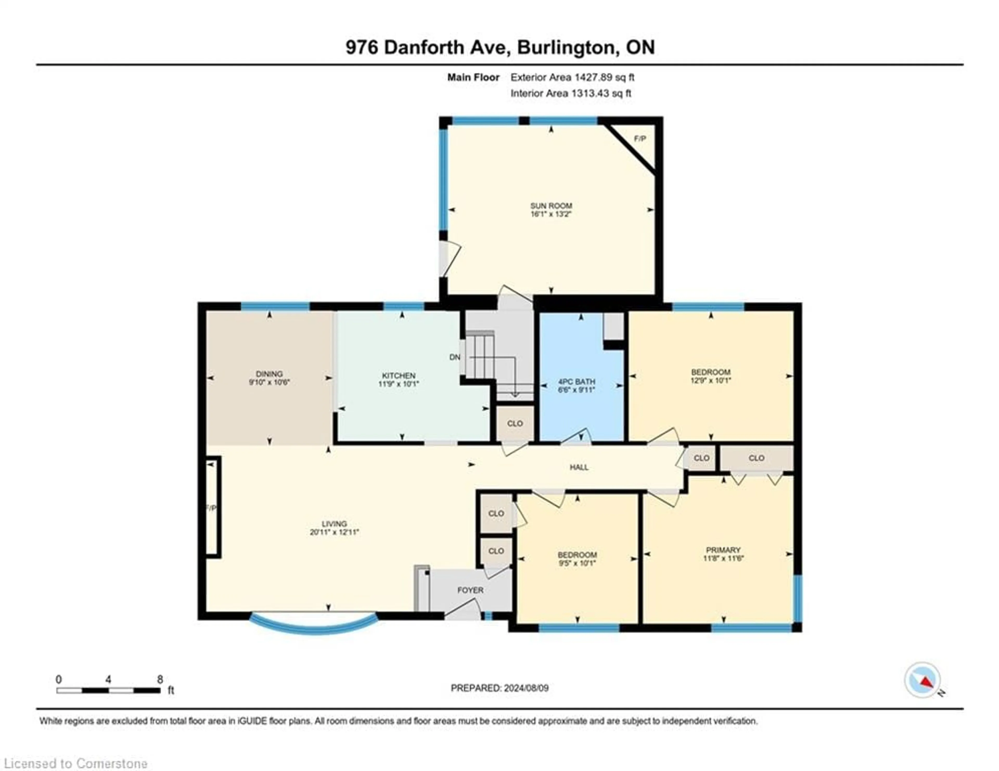 Floor plan for 976 Danforth Ave, Burlington Ontario L7T 1S8