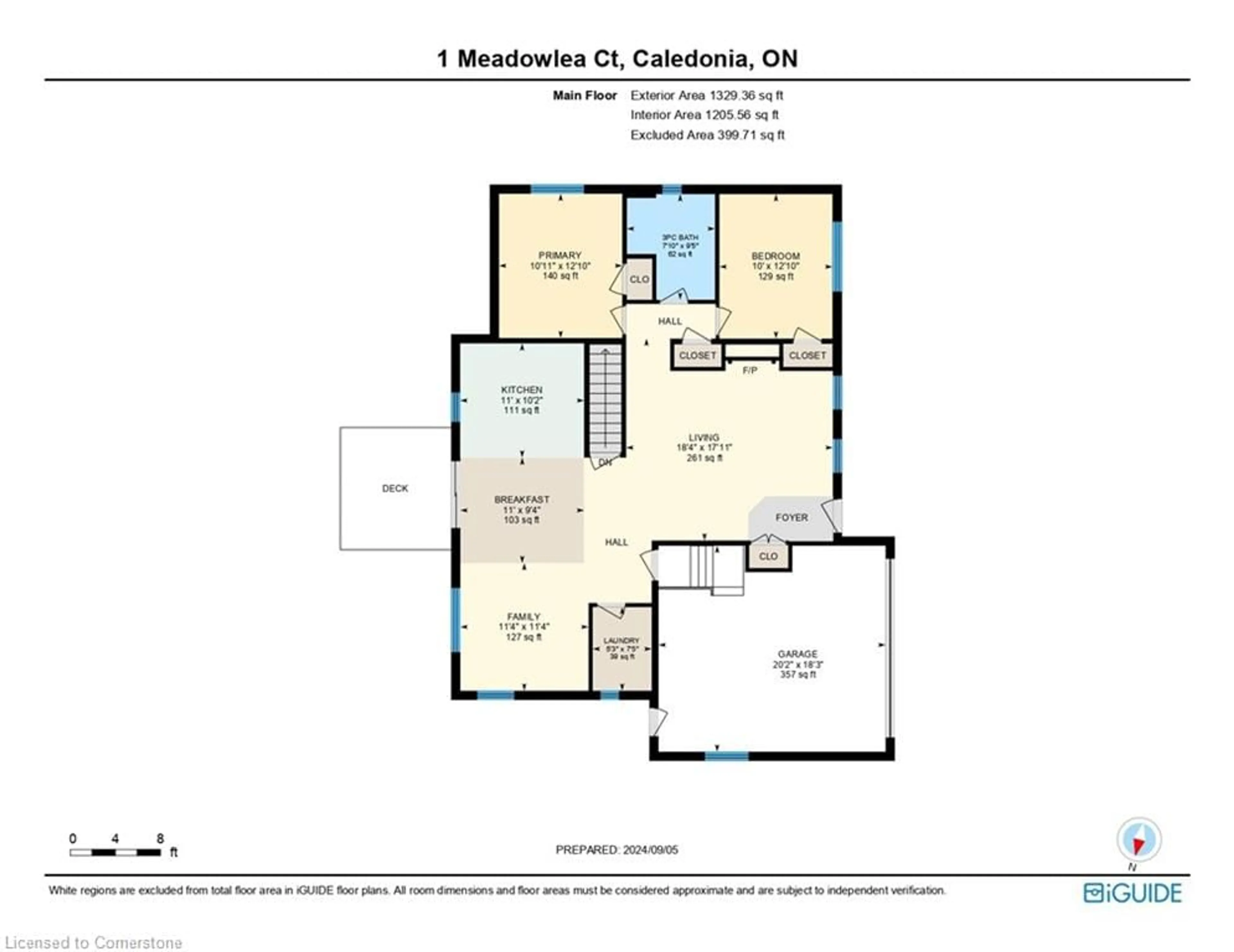 Floor plan for 1 Meadowlea Crt, Caledonia Ontario N3W 2N4