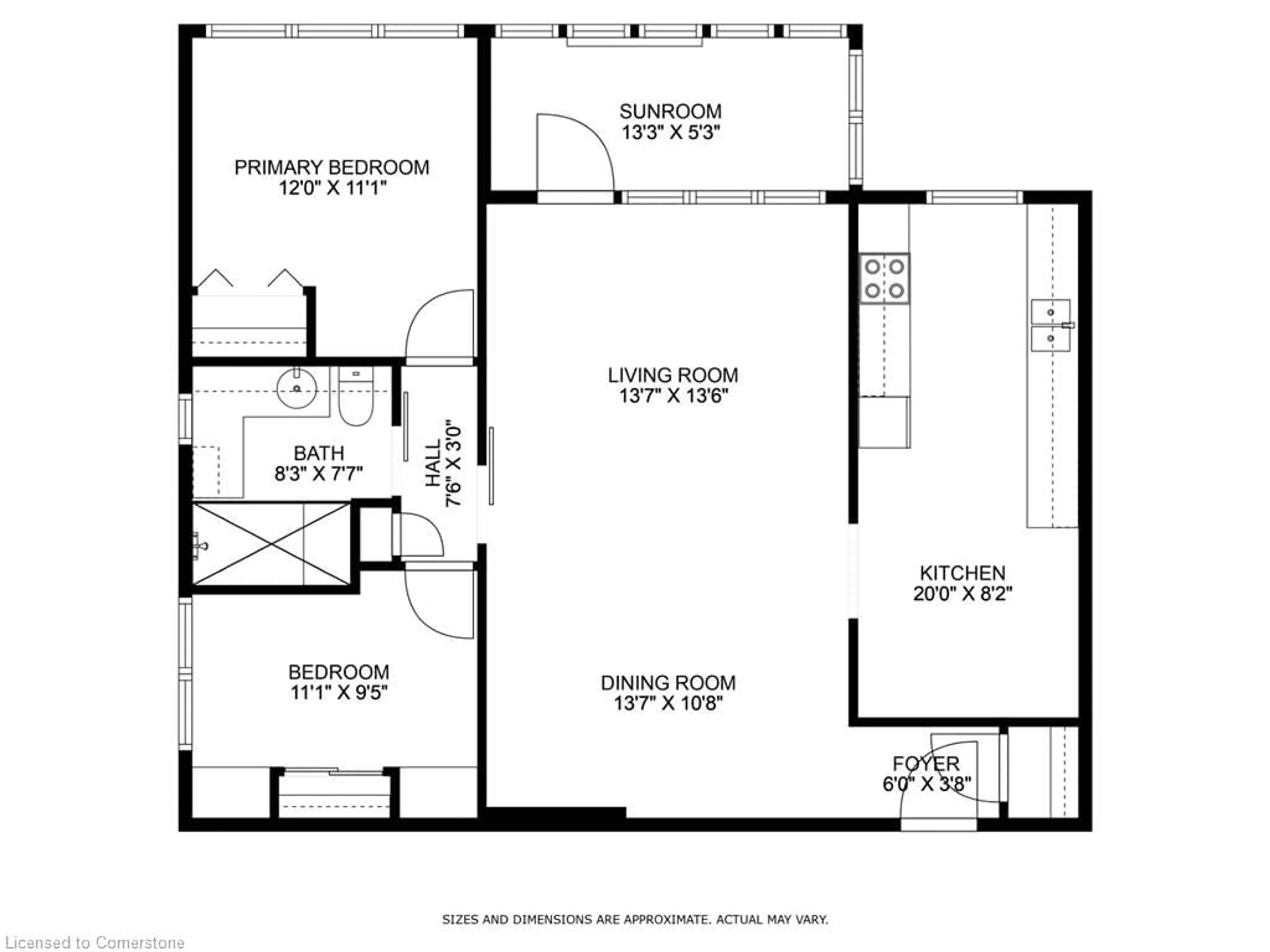 Floor plan for 9 Grant Blvd #501, Dundas Ontario L9H 4L5