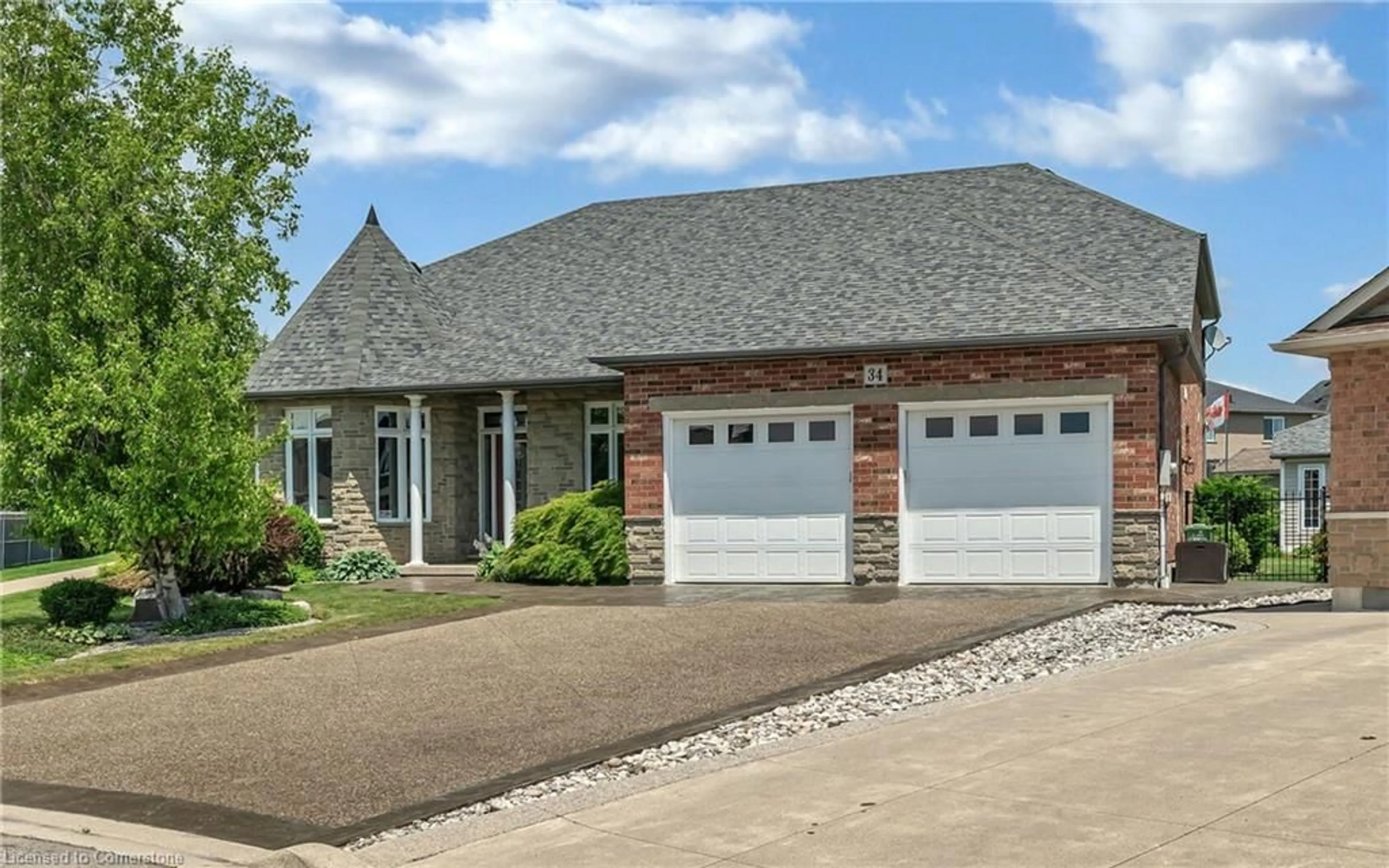 Home with brick exterior material for 34 Penfold Crt, Mount Hope Ontario L0R 1W0