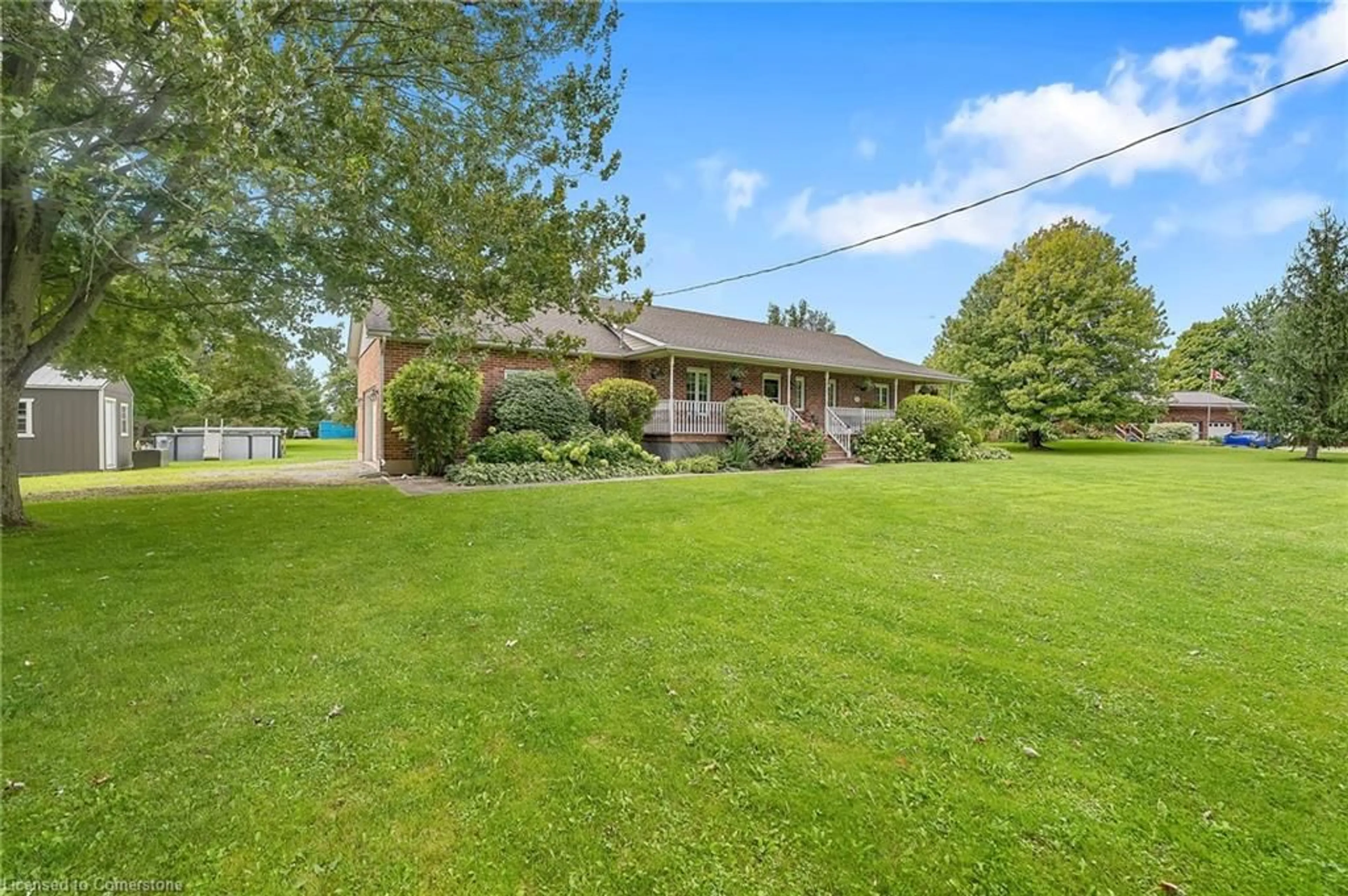 Frontside or backside of a home, the fenced backyard for 11616 Elizabeth Cres, Wainfleet Ontario L0S 1V0