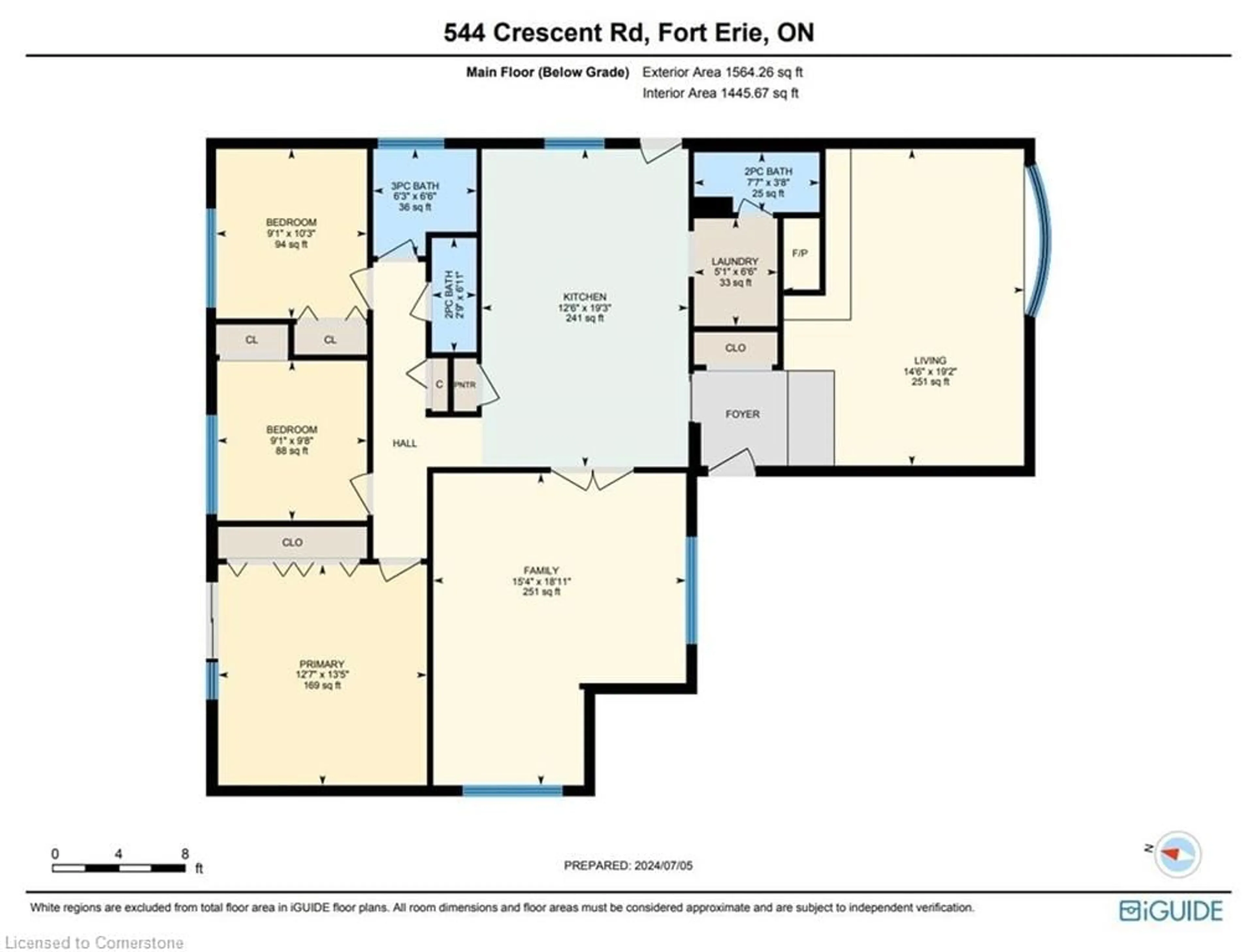 Floor plan for 544 Crescent Rd, Fort Erie Ontario L2A 4P8