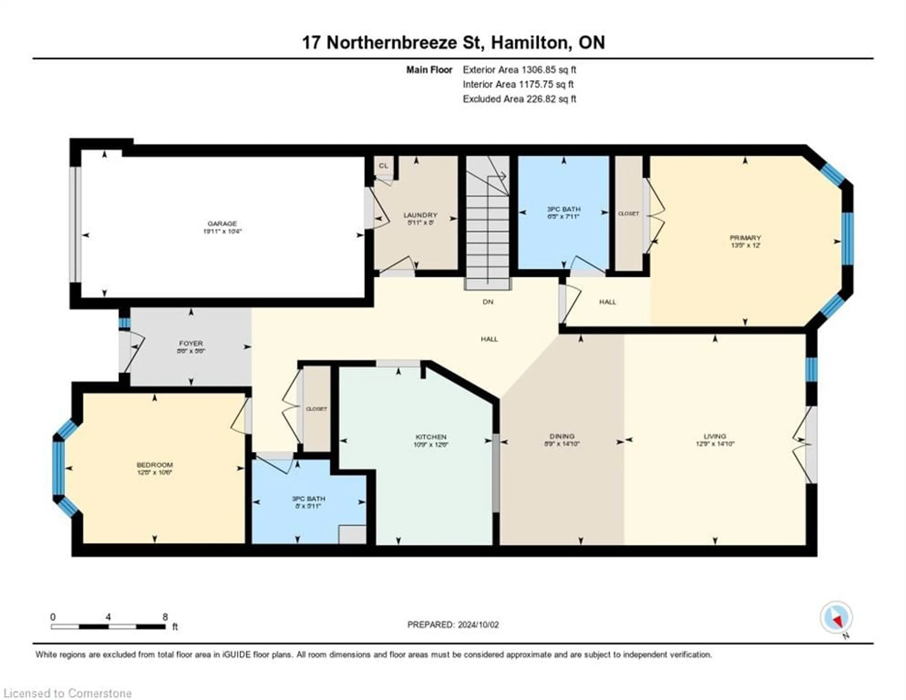 Floor plan for 17 Northernbreeze St, Mount Hope Ontario L0R 1W0