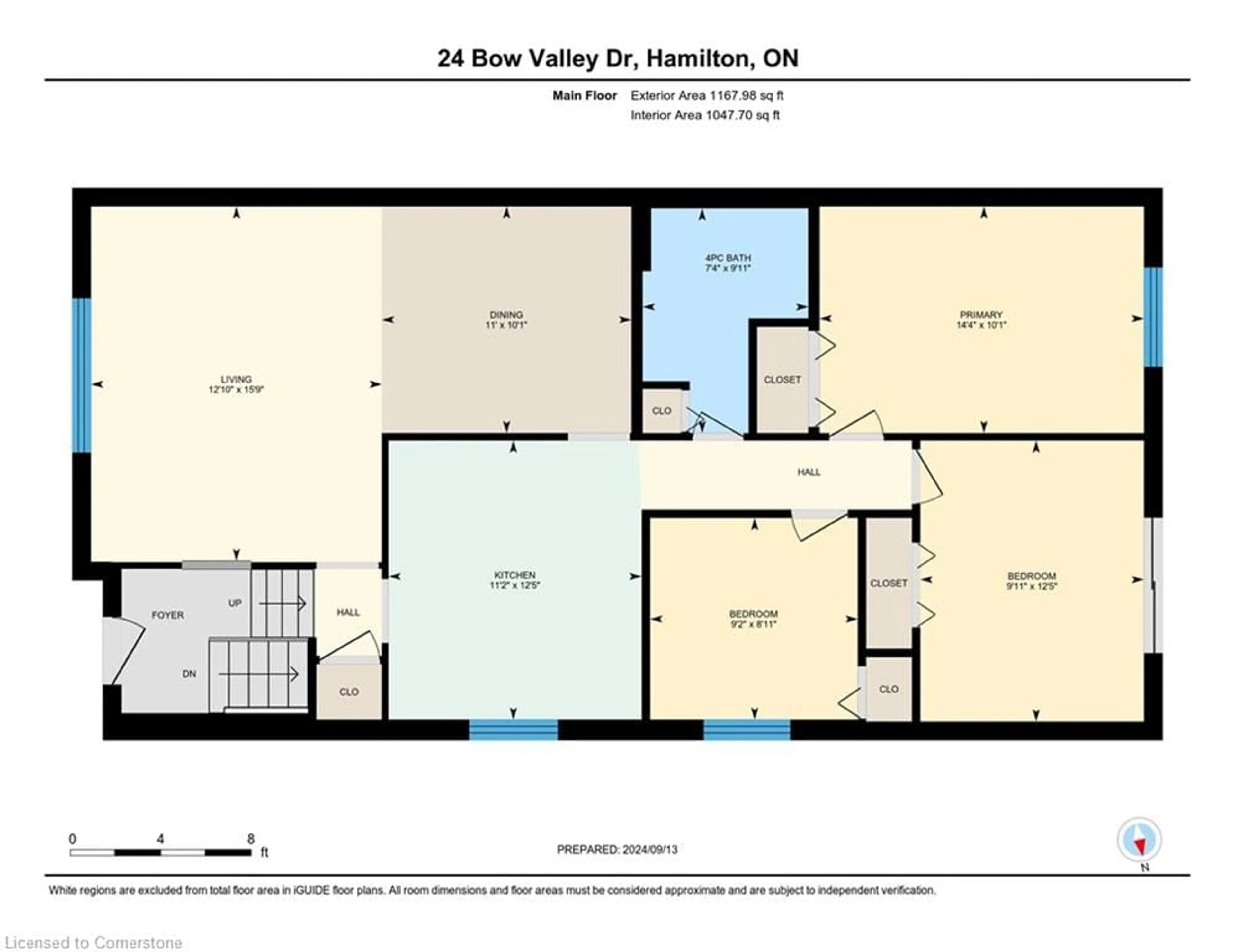 Floor plan for 24 Bow Valley Dr, Hamilton Ontario L8E 3L4