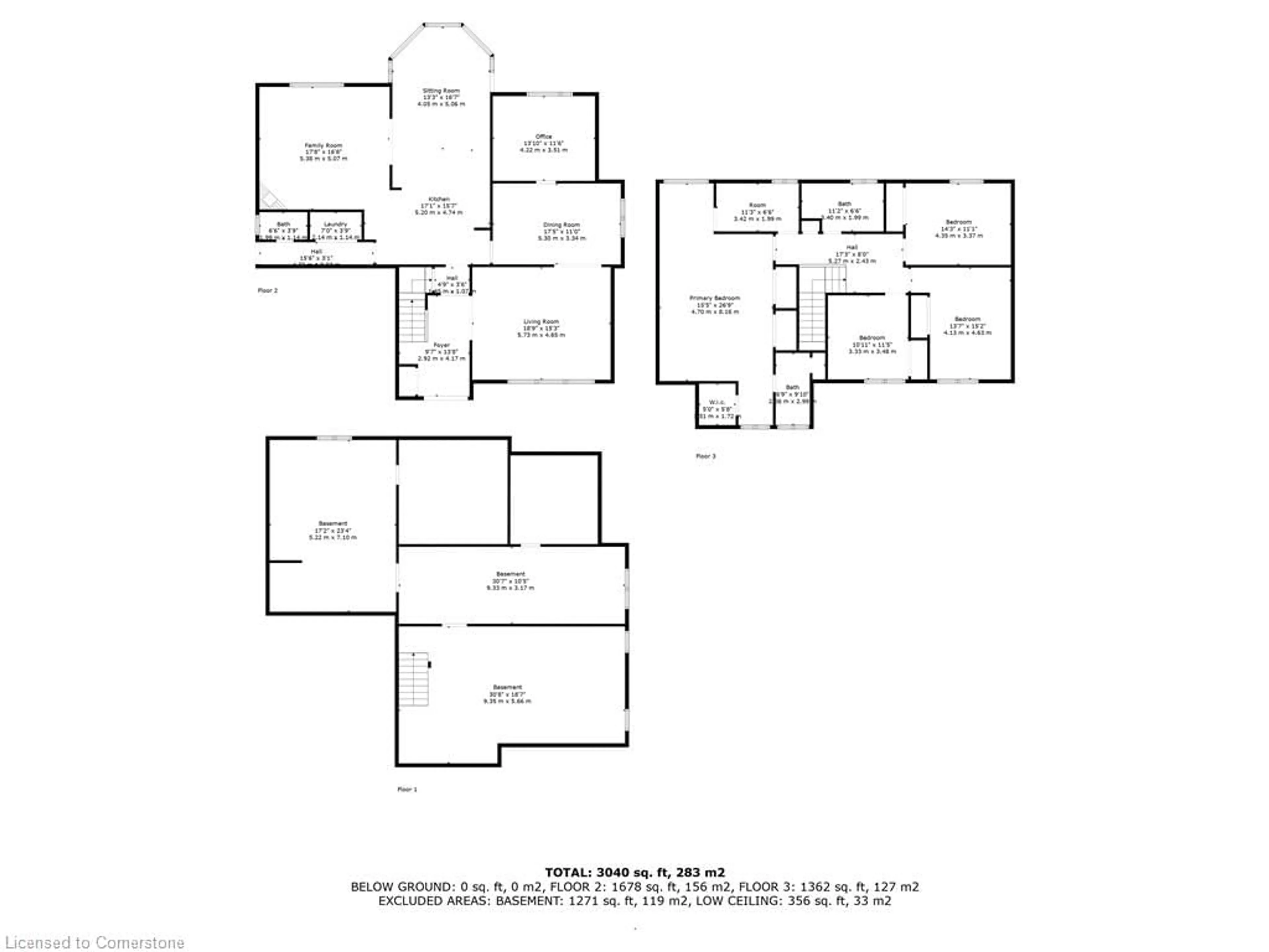 Floor plan for 18 Burnt Log Cres, Toronto Ontario M9C 2J8