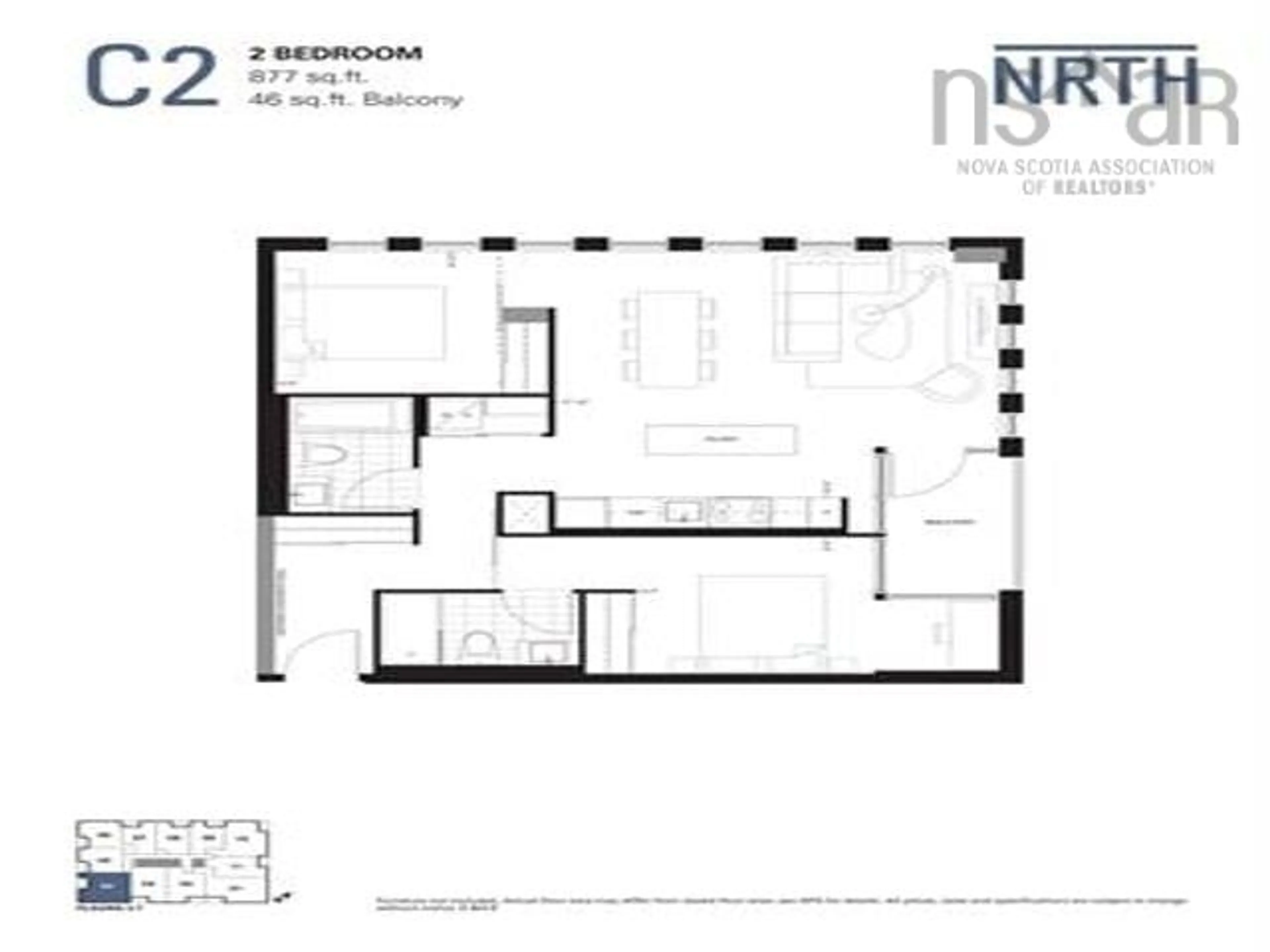 Floor plan for 2842-2856 Gottingen #404, Halifax Nova Scotia B3K 3E1