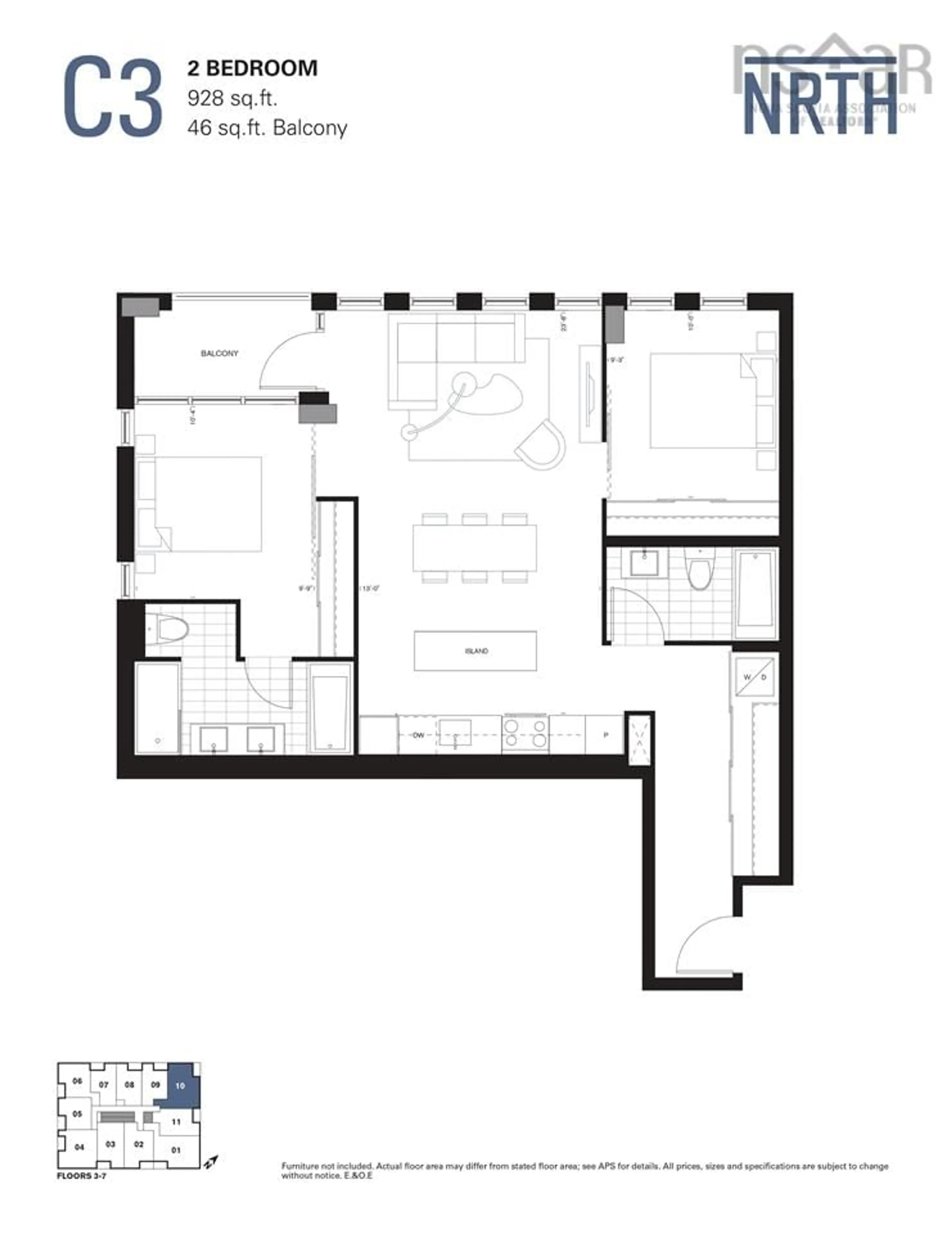 Floor plan for 2842-2856 Gottingen St #310, Halifax Nova Scotia B3K 3E1