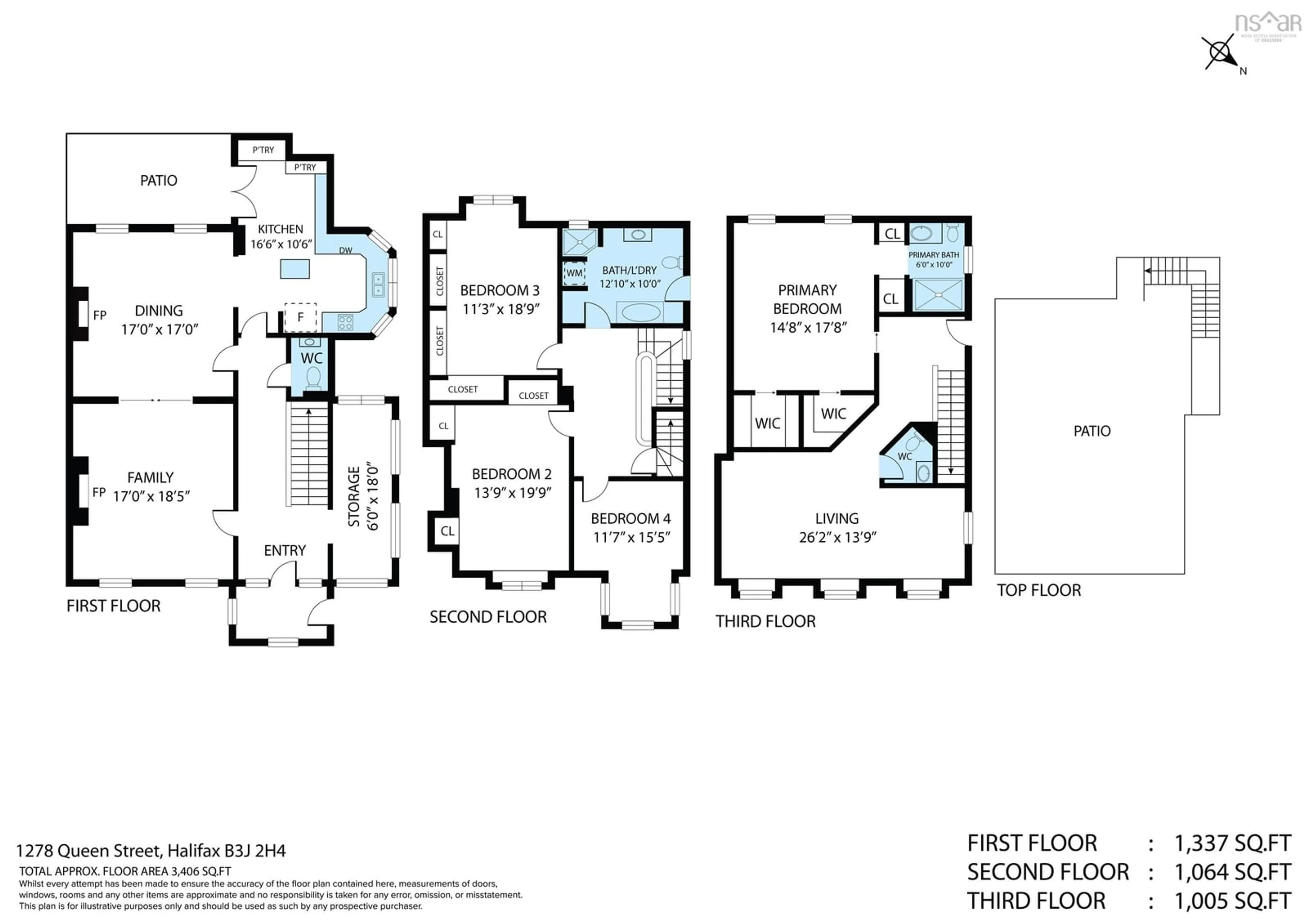 Floor plan for 1278 Queen St, Halifax Nova Scotia B3J 2H4