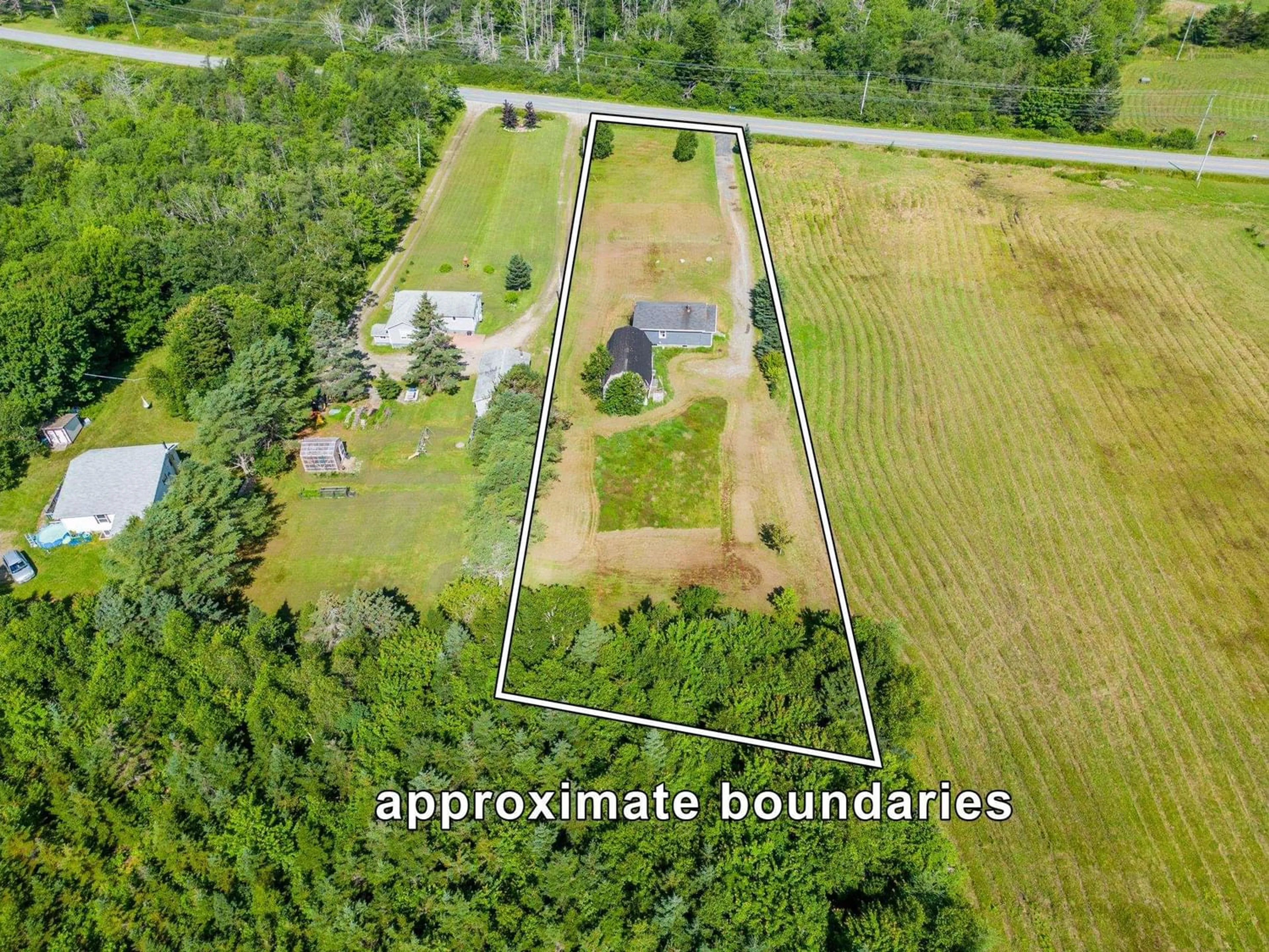 Fenced yard for 590 Second Division Road, Meteghan Nova Scotia B0W 2L0