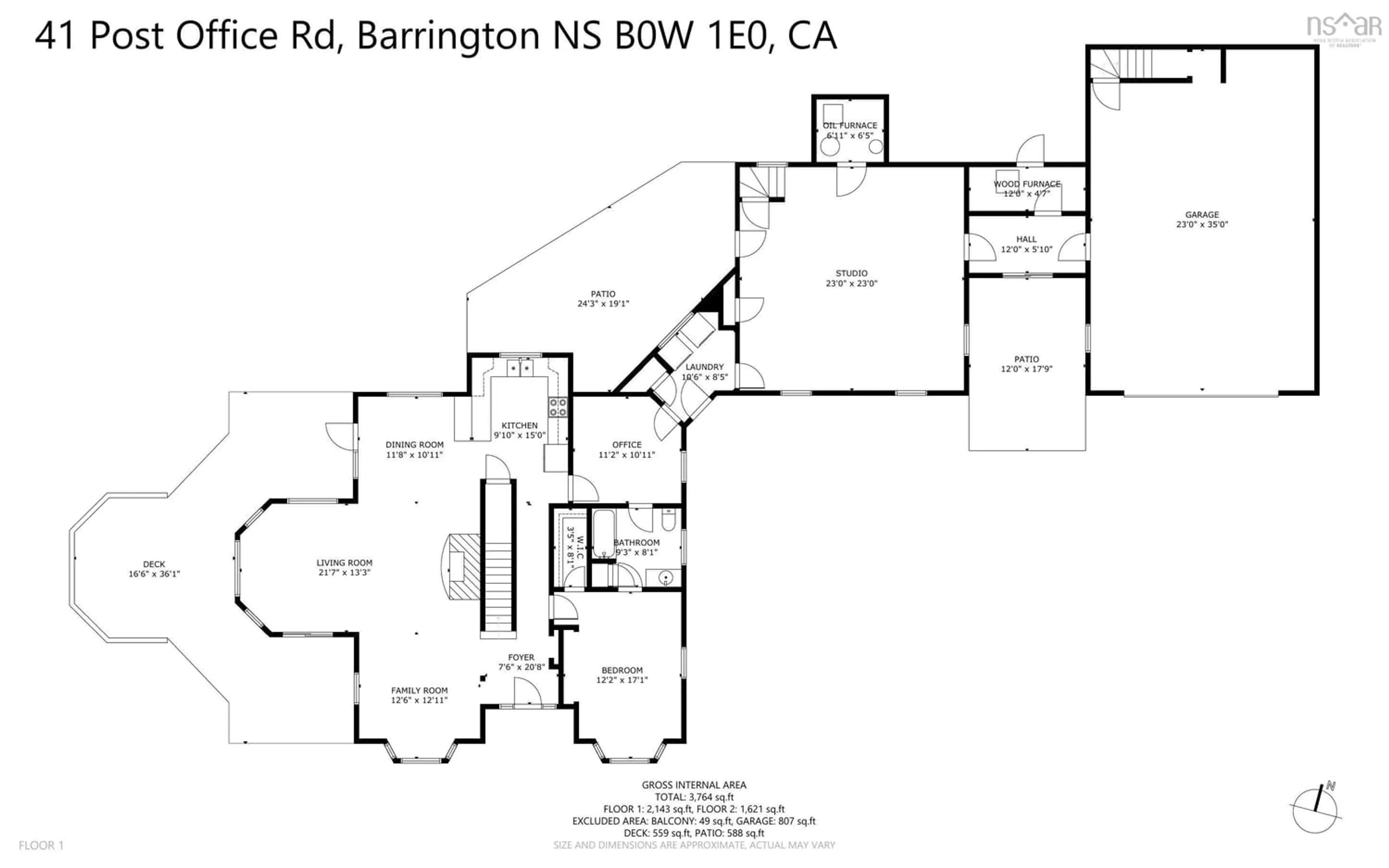 Floor plan for 41 Post Office Rd, Clyde River Nova Scotia B0W 1R0