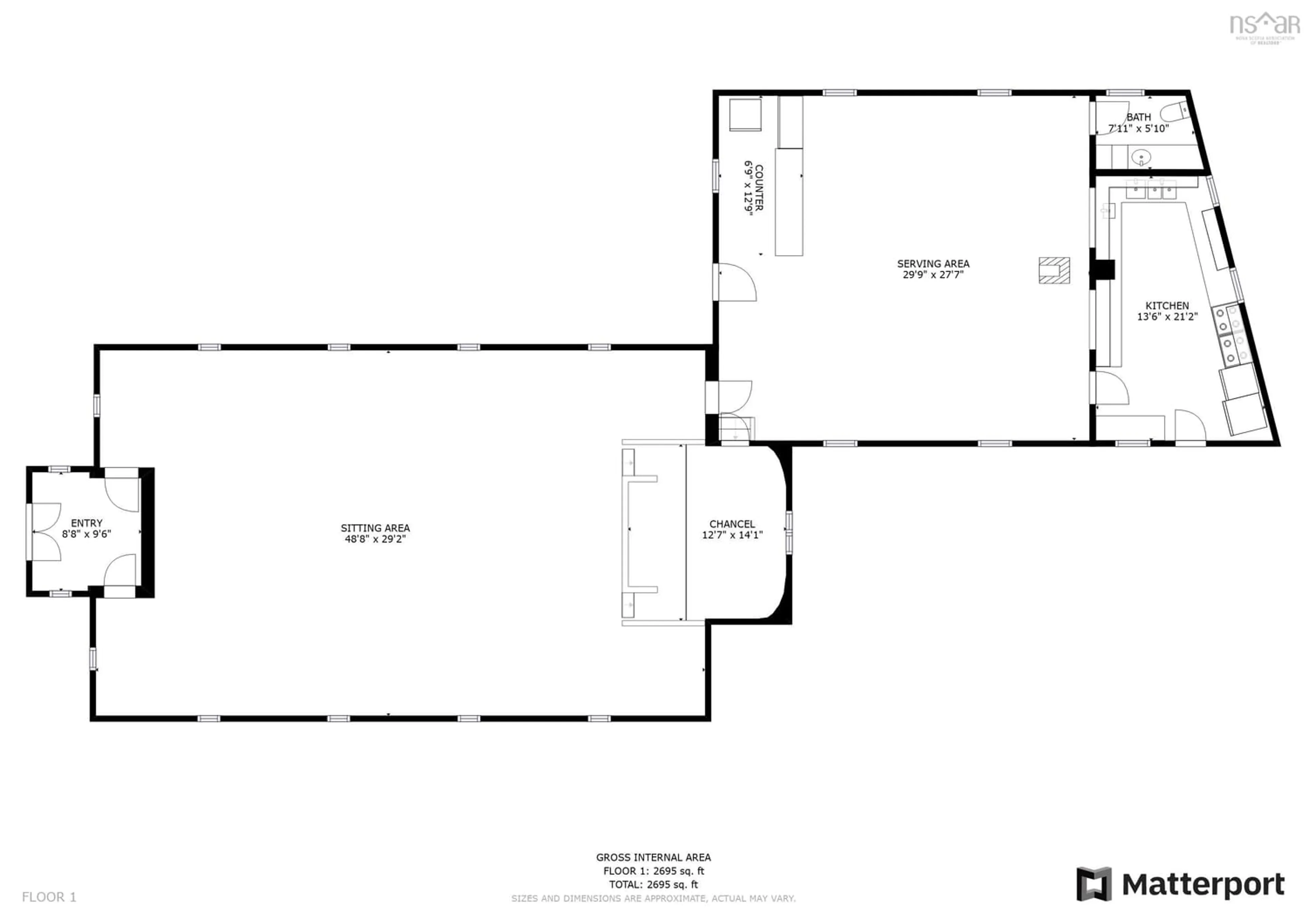 Floor plan for 3605 Highway 209, Advocate Harbour Nova Scotia B0M 1A0