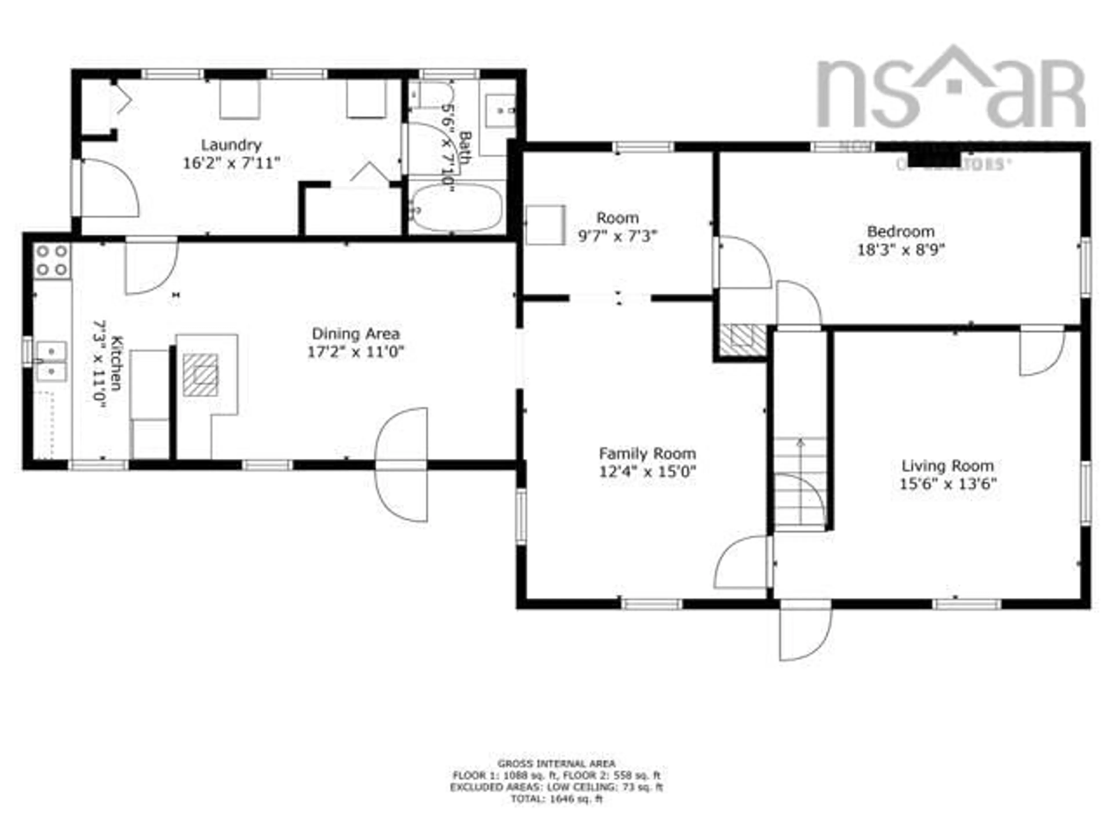 Floor plan for 4303 Dunmore Rd, St Andrew's Nova Scotia B0H 1X0