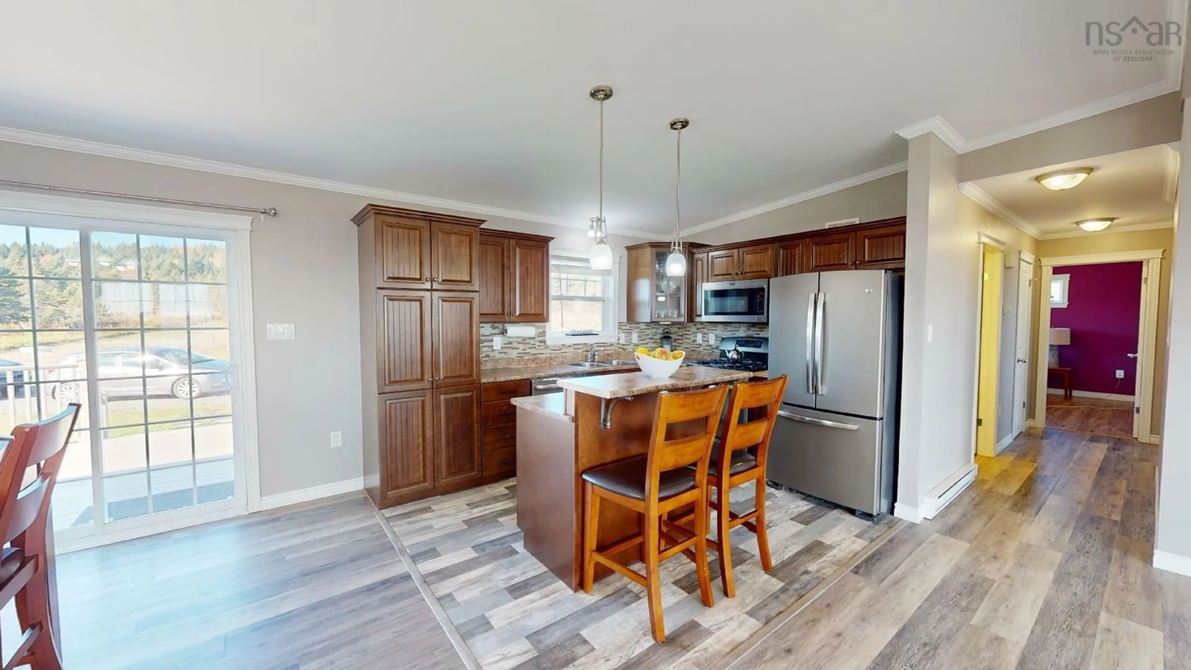 Open concept kitchen for 4699 Highway 337, Lakevale Nova Scotia B2G 2L2