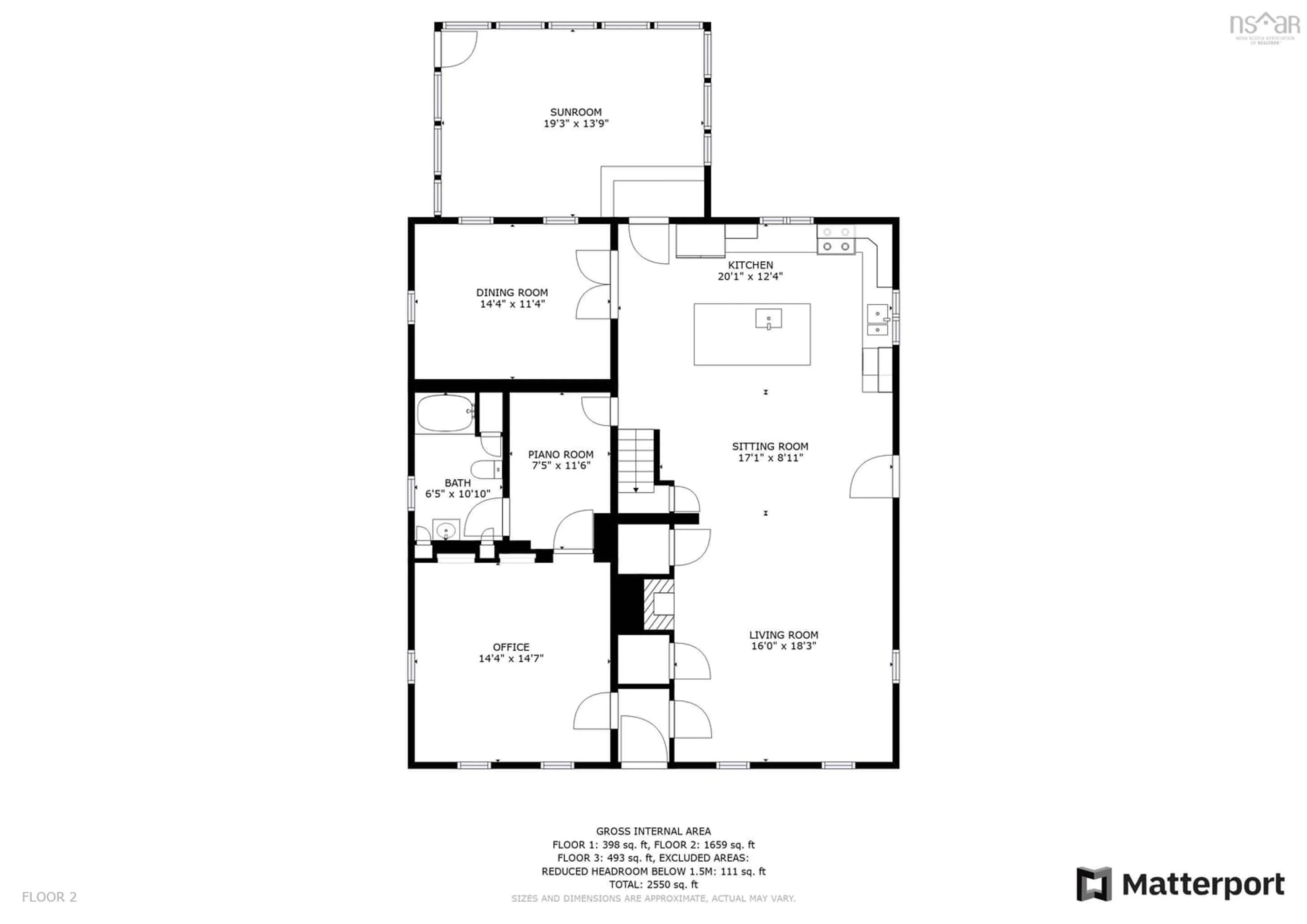 Floor plan for 172 Hamms Hill Rd, Blockhouse Nova Scotia B0J 1E0