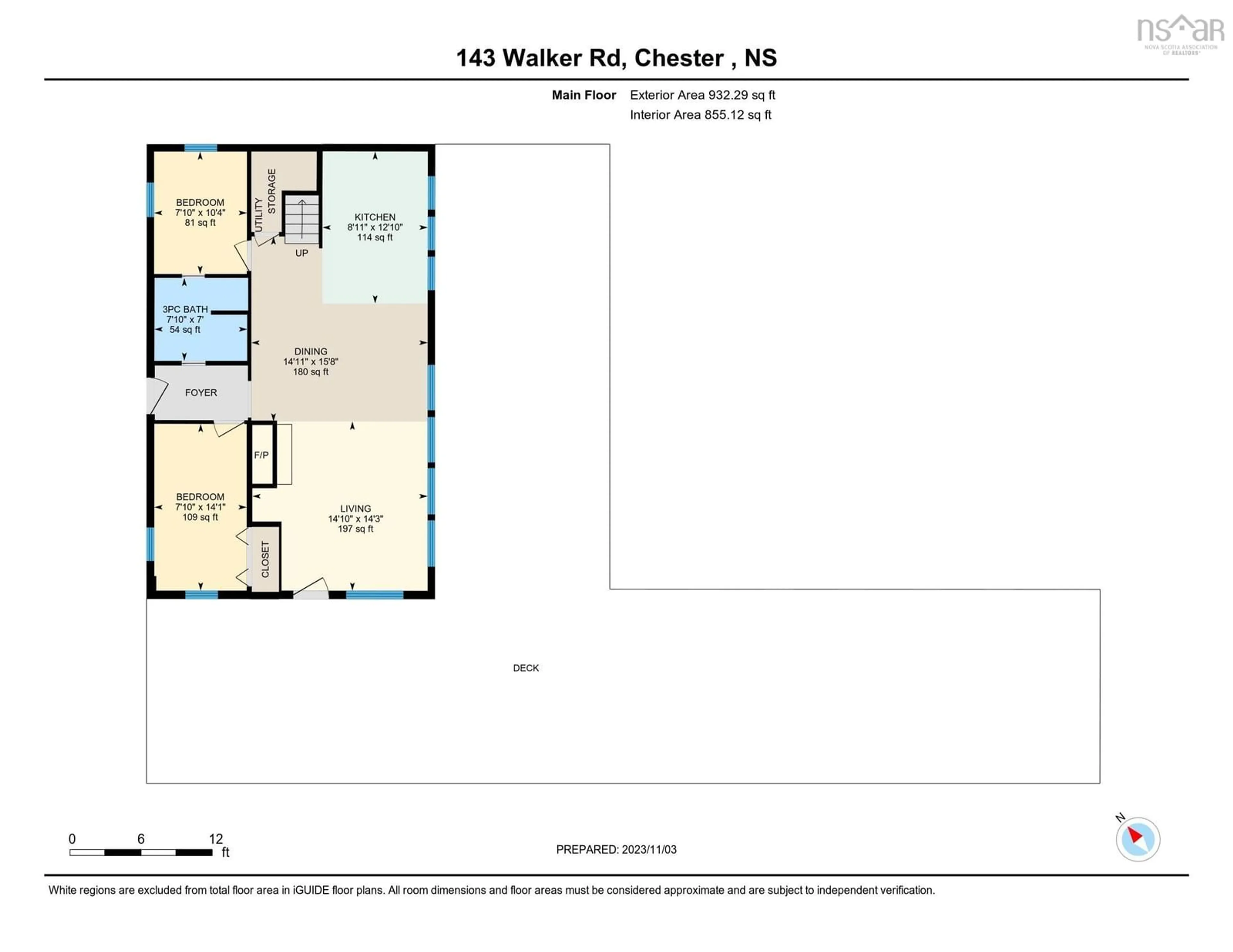 Floor plan for 143 Walker Rd, Chester Nova Scotia B0J 1J0