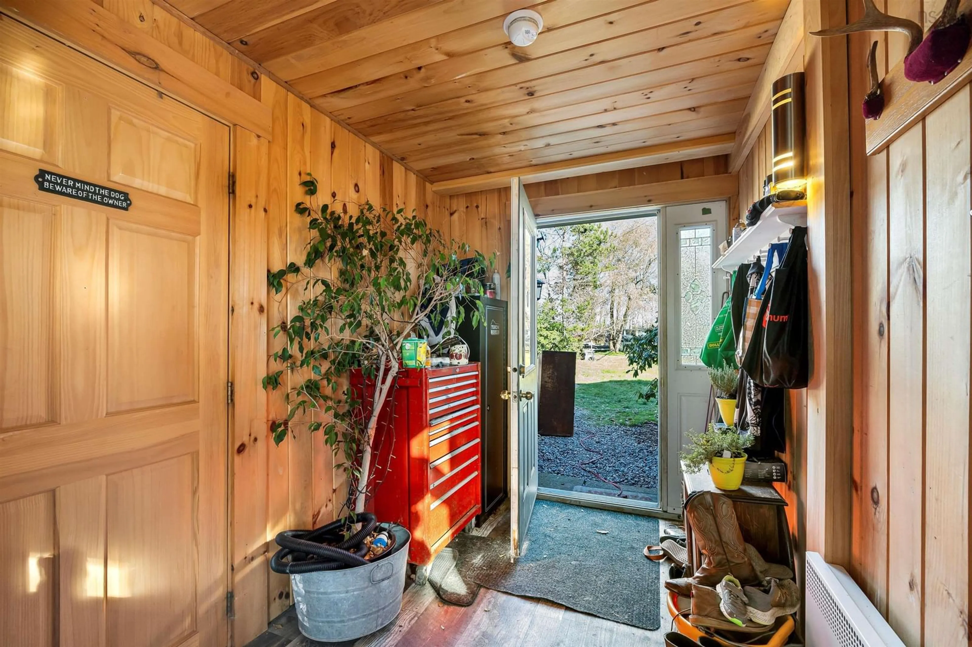 Indoor entryway, wood floors for 144 Spencer Point Rd, Great Village Nova Scotia B0M 1L0