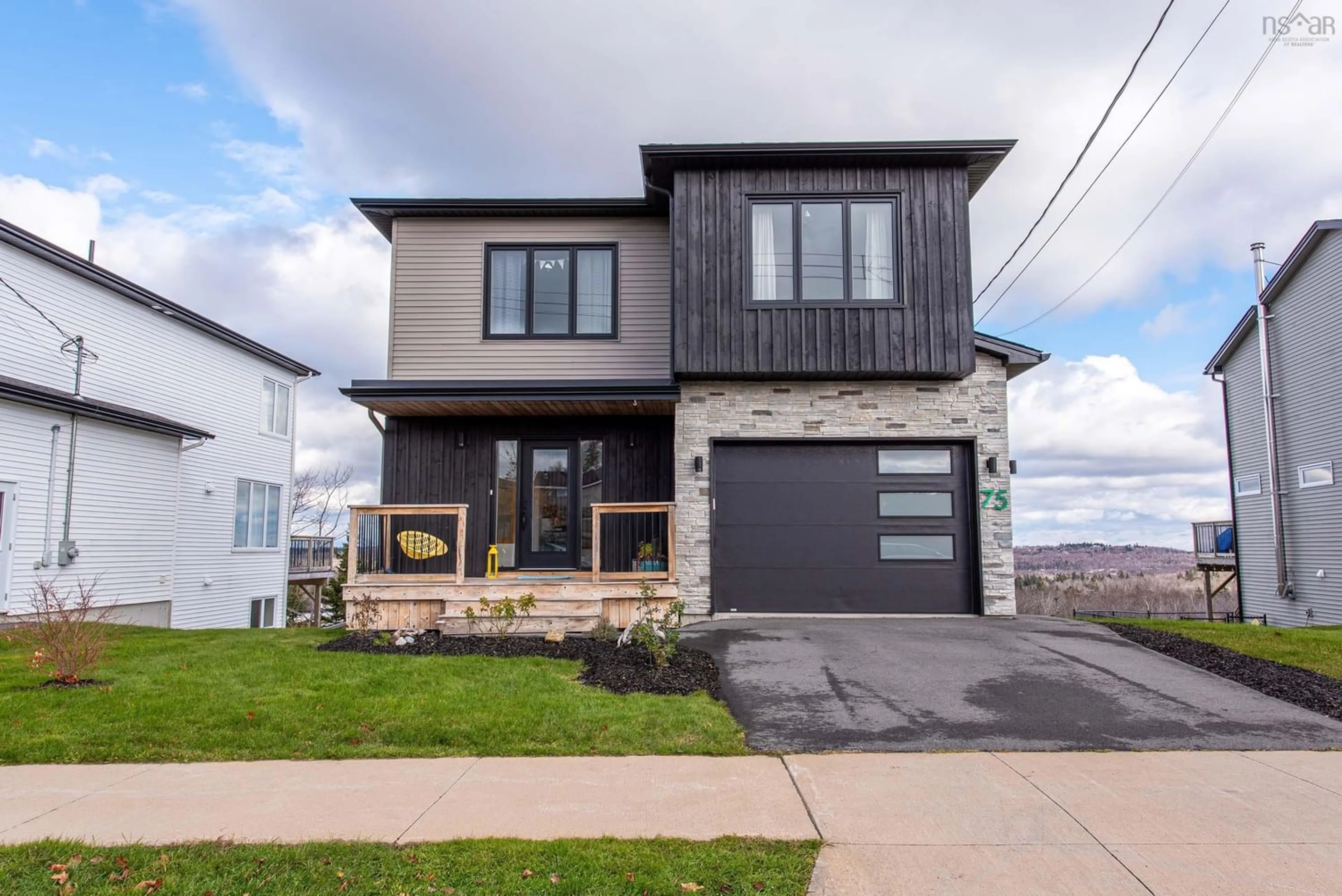 Home with stone exterior material for 75 Glen Baker Dr, Halifax Nova Scotia B3R 0E1