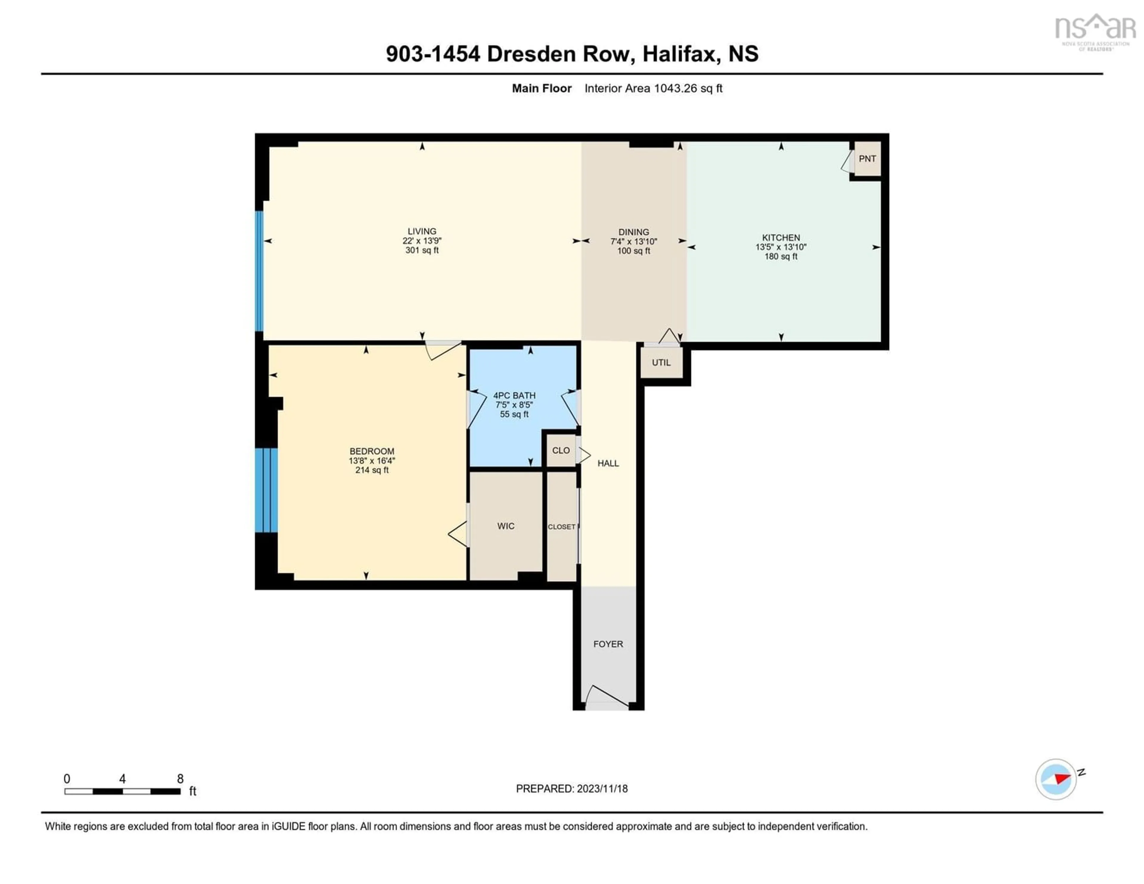 Floor plan for 1454 Dresden Row #903, Halifax Nova Scotia B3J 3T5
