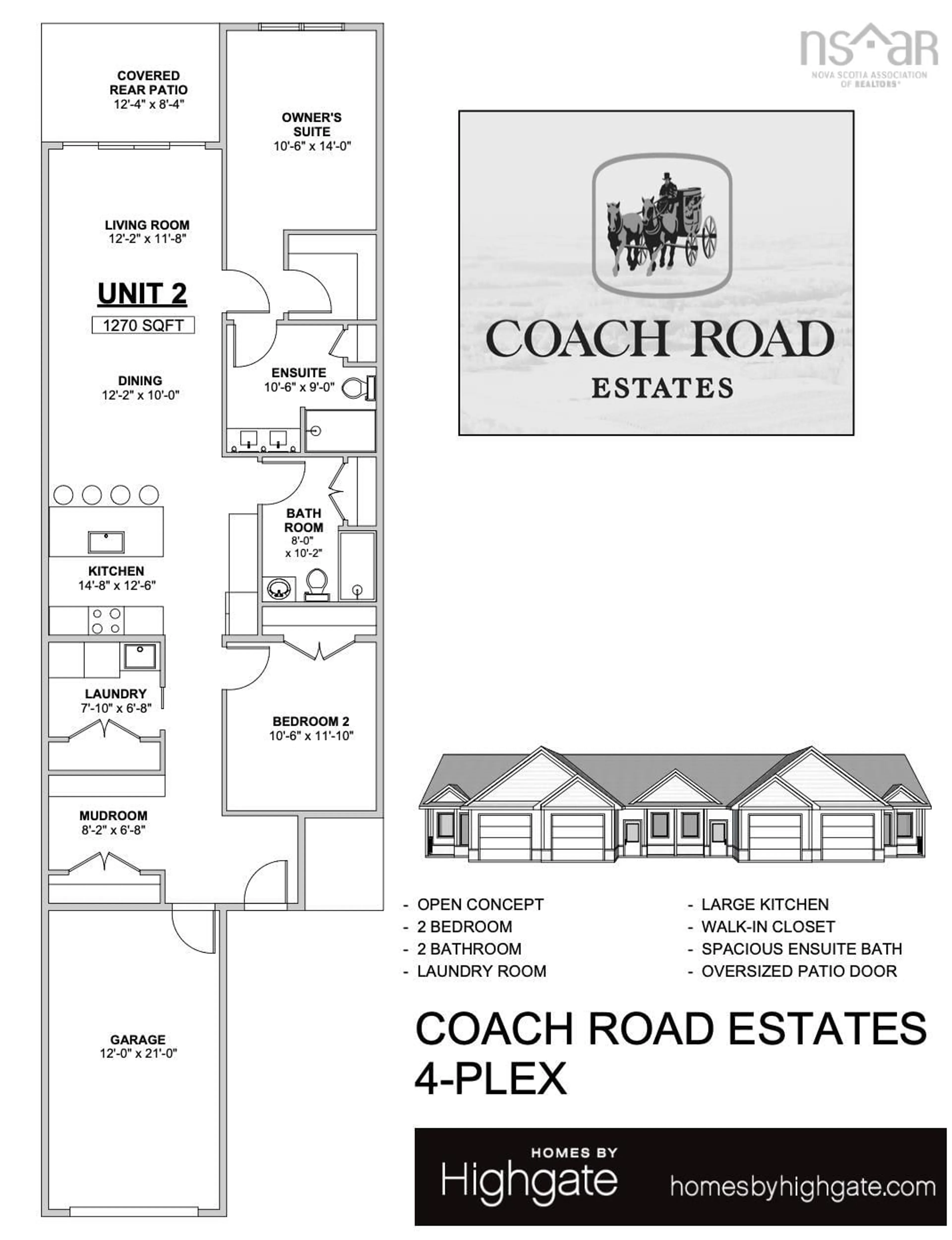 Floor plan for 10 Seyval Dr #LOT TH1A, Avonport Nova Scotia B0P 1P0