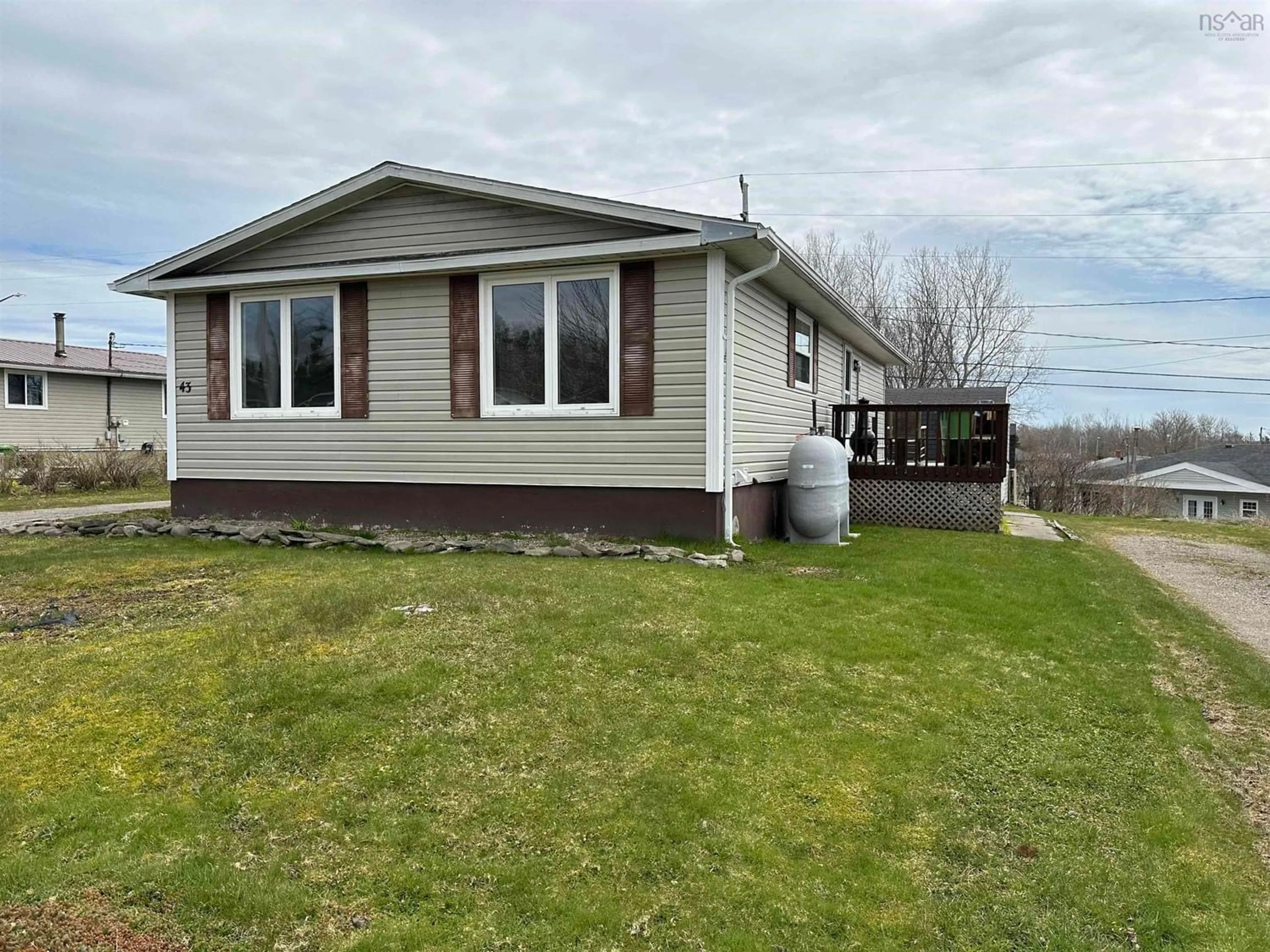 A pic from exterior of the house or condo for 43 Oak Cres, Port Hawkesbury Nova Scotia B9A 3H6