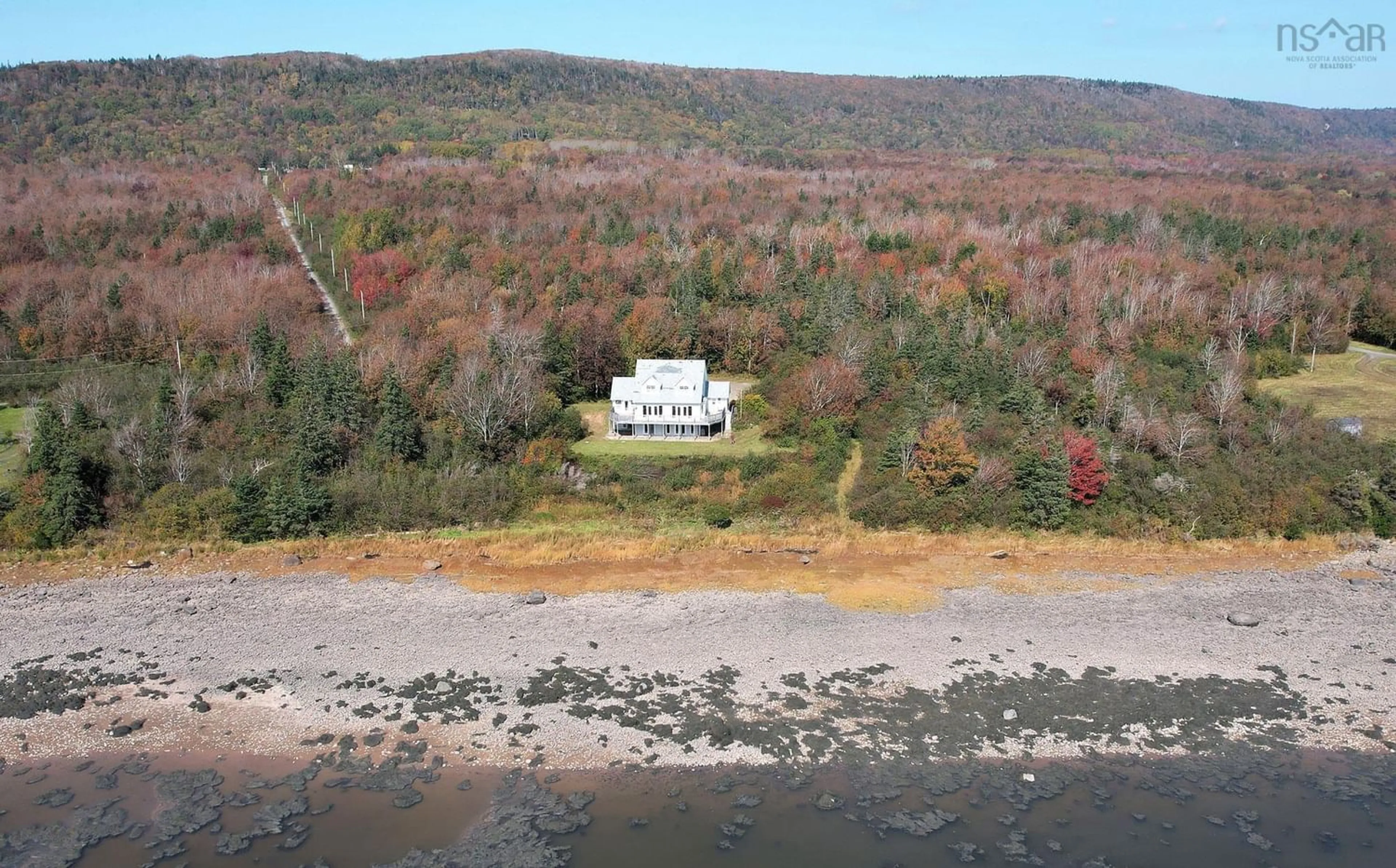 A pic from outside/outdoor area/front of a property/back of a property/a pic from drone, water/lake/river/ocean view for 109 Hansa Strasse Rd, Karsdale Nova Scotia B0S 1A0