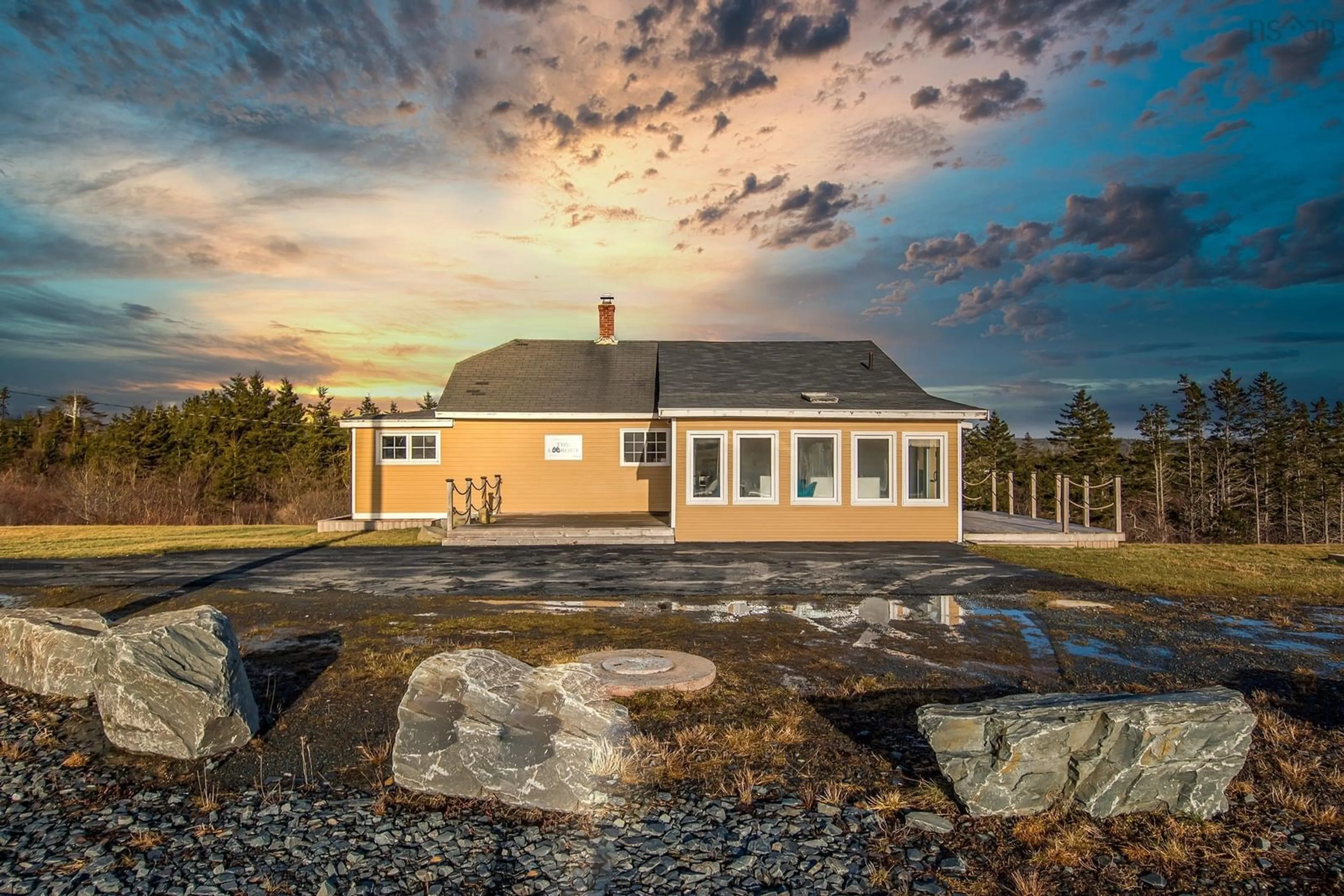 Home with stone exterior material for 19194 Highway 7, Spry Bay Nova Scotia B0J 2L0