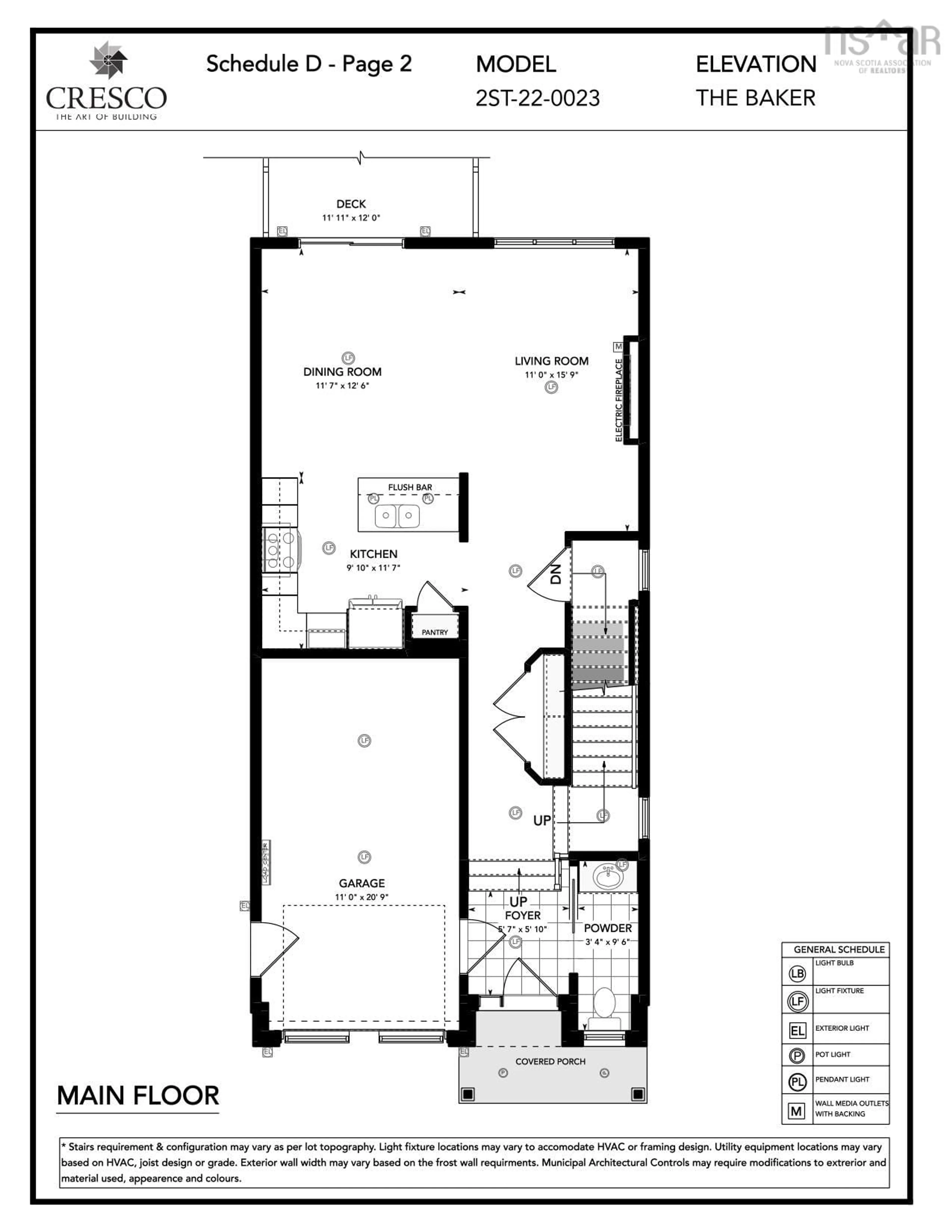 Floor plan for 121 Puncheon Way #PUN54, Bedford West Nova Scotia B4B 2L1