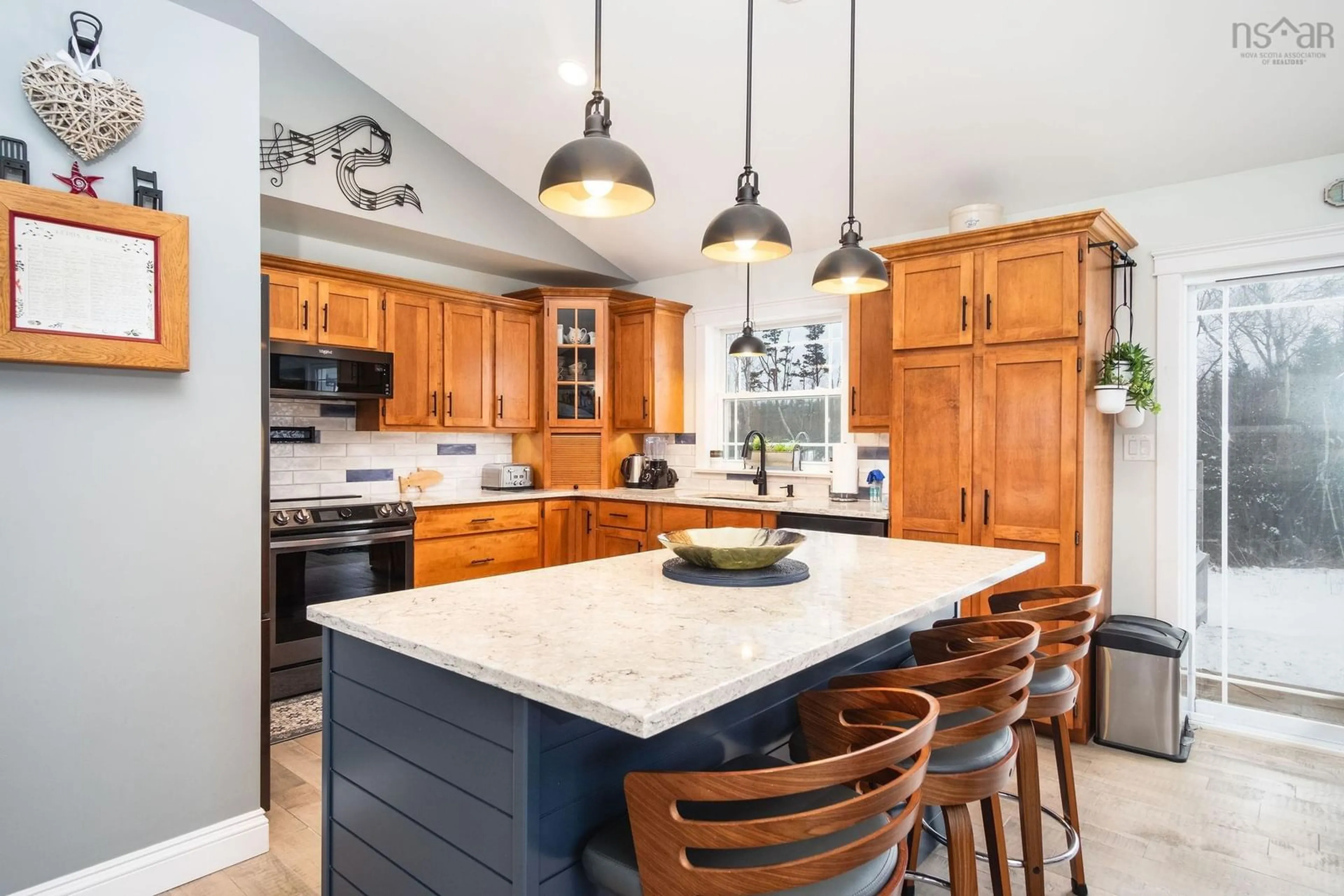 Open concept kitchen, ceramic/tile floor for 40 Dan Willie Way, Port Hood Nova Scotia B0E 2W0