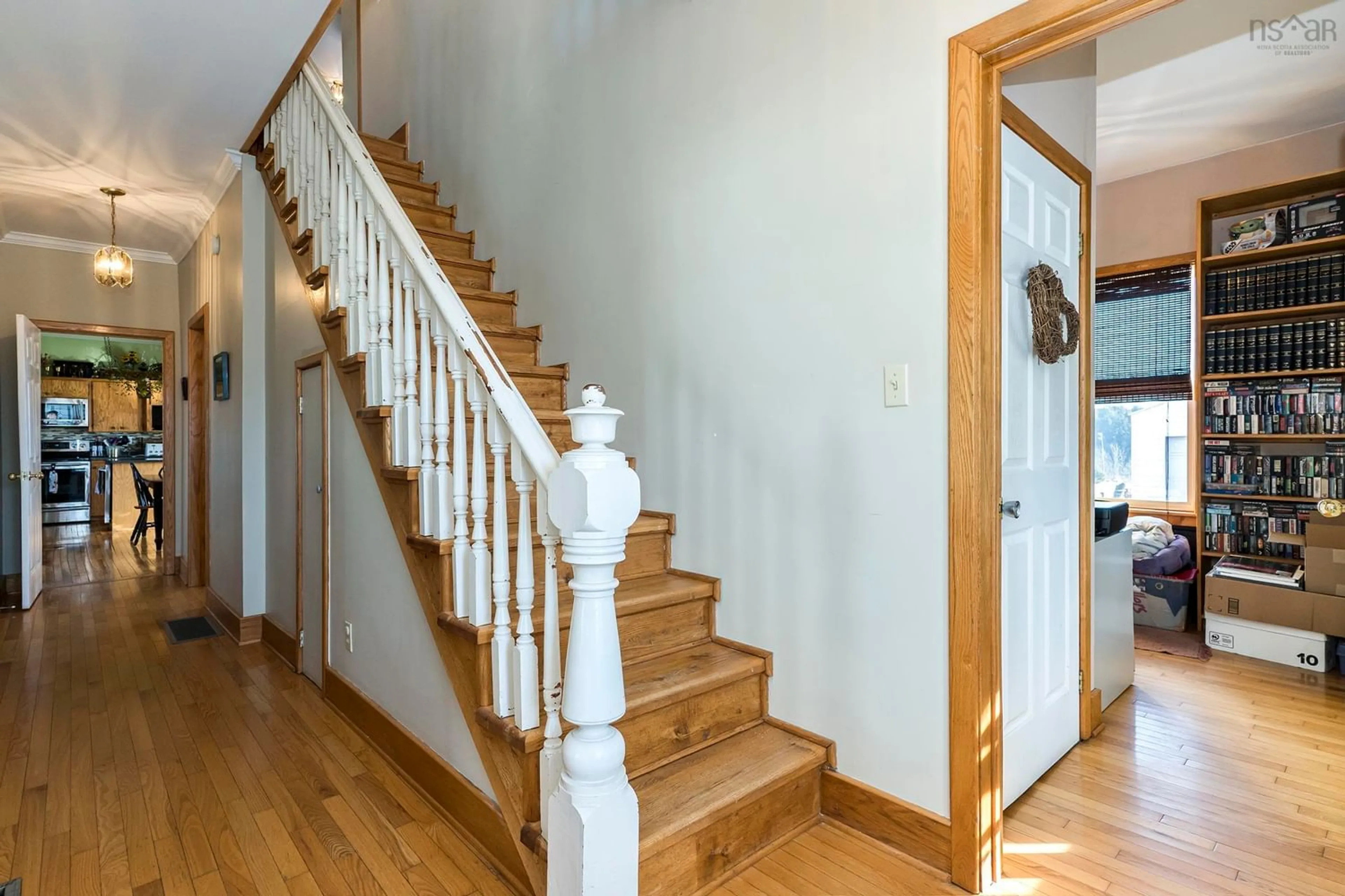 Indoor foyer, wood floors for 11 Scott Lane, Milford Nova Scotia B0N 1Y0