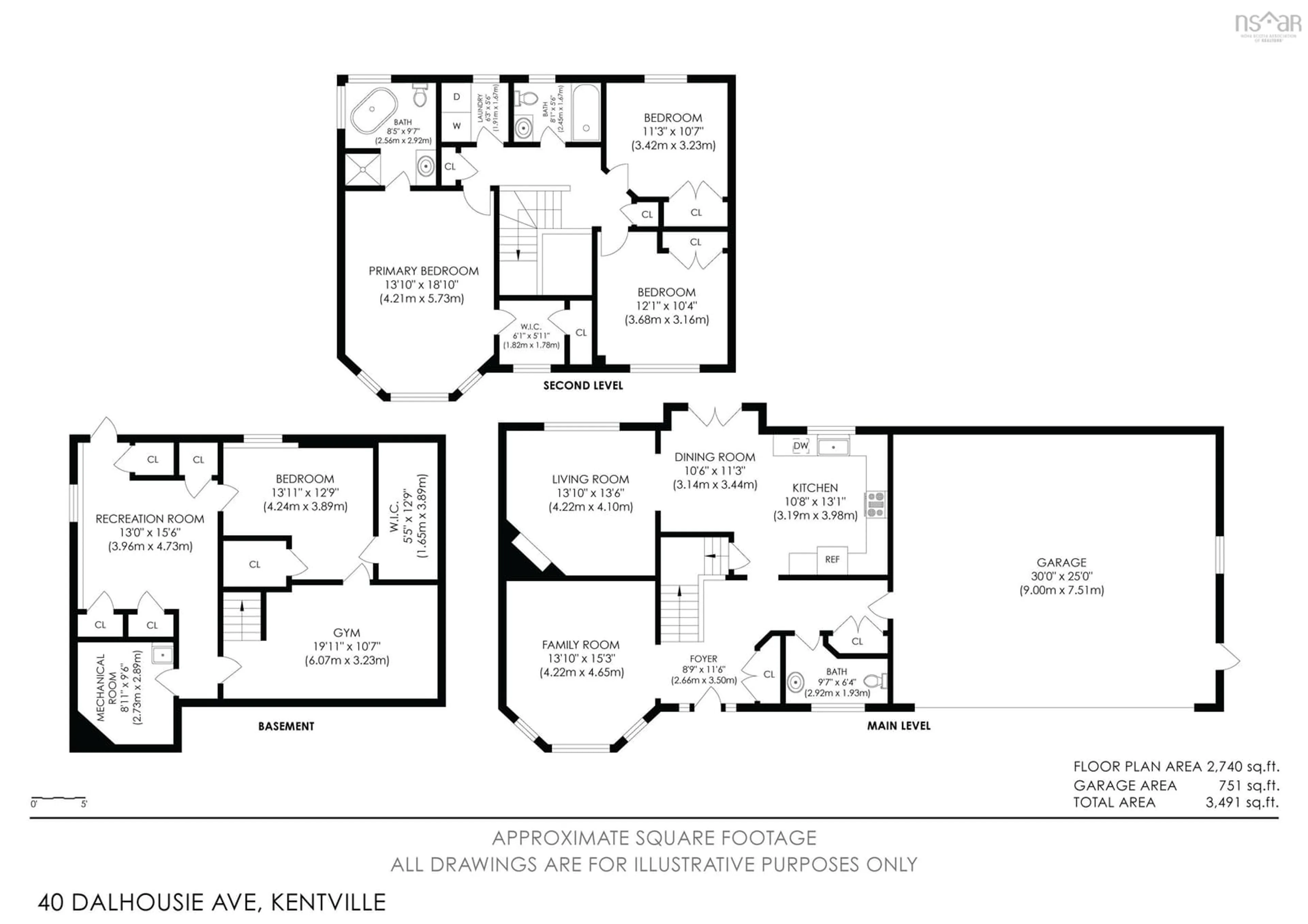Floor plan for 40 Dalhousie Ave, Kentville Nova Scotia B4N 5E5