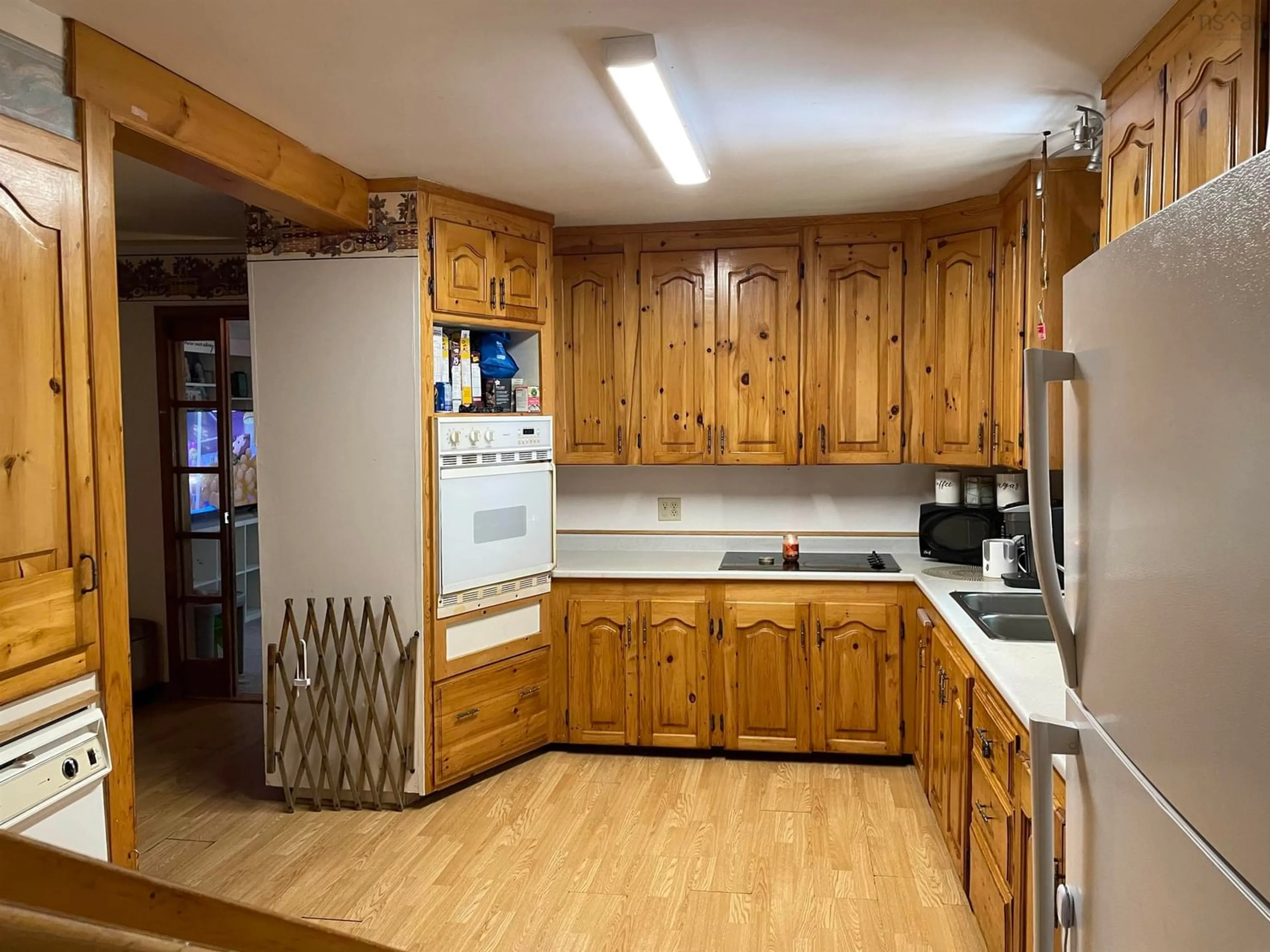 Kitchen, wood floors, cottage for 393 St. Phillips St, Bridgewater Nova Scotia B4V 1W7