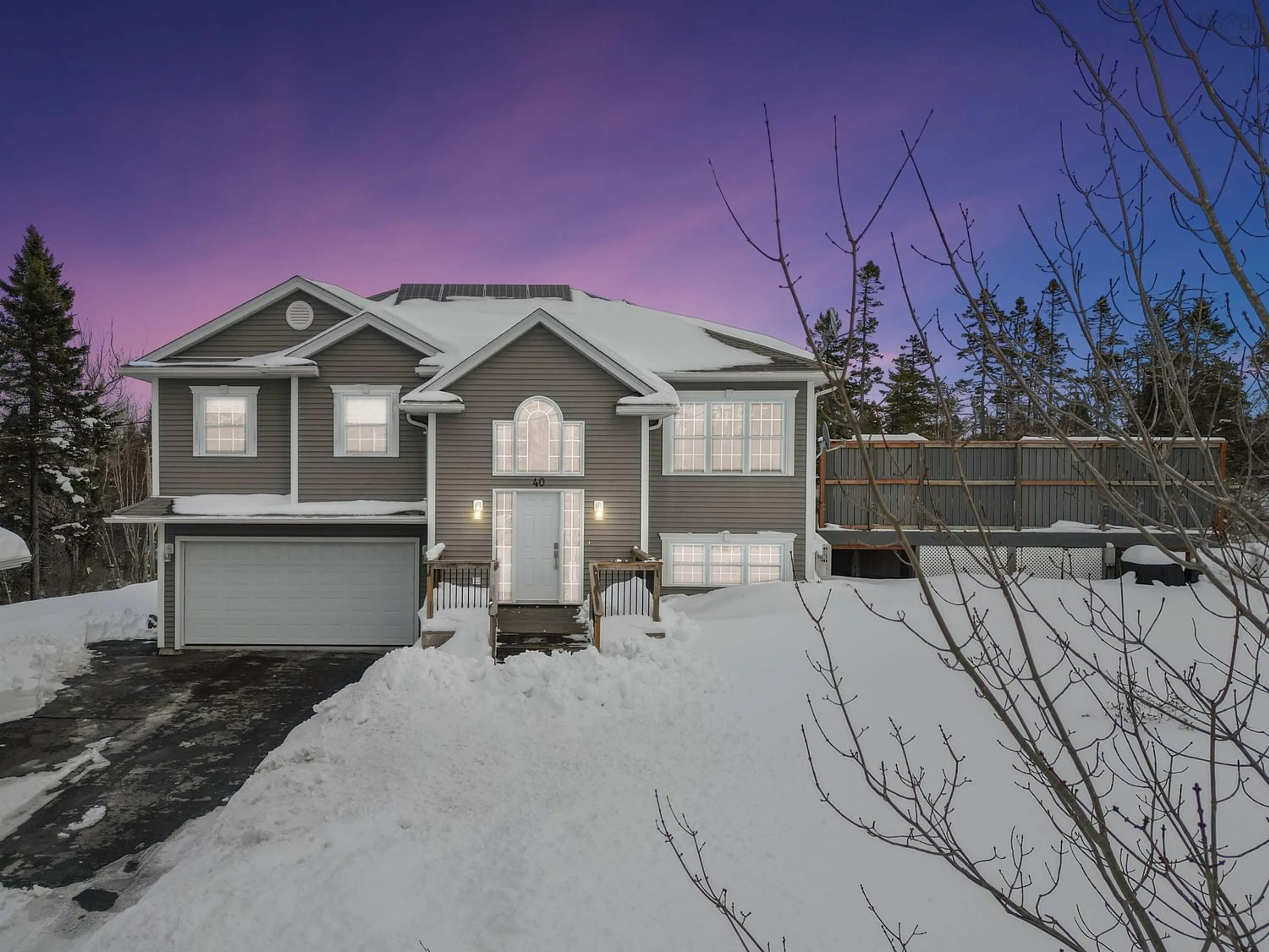 Home with stucco exterior material for 40 Beaverbrook Dr, Fall River Nova Scotia B2T 1S4