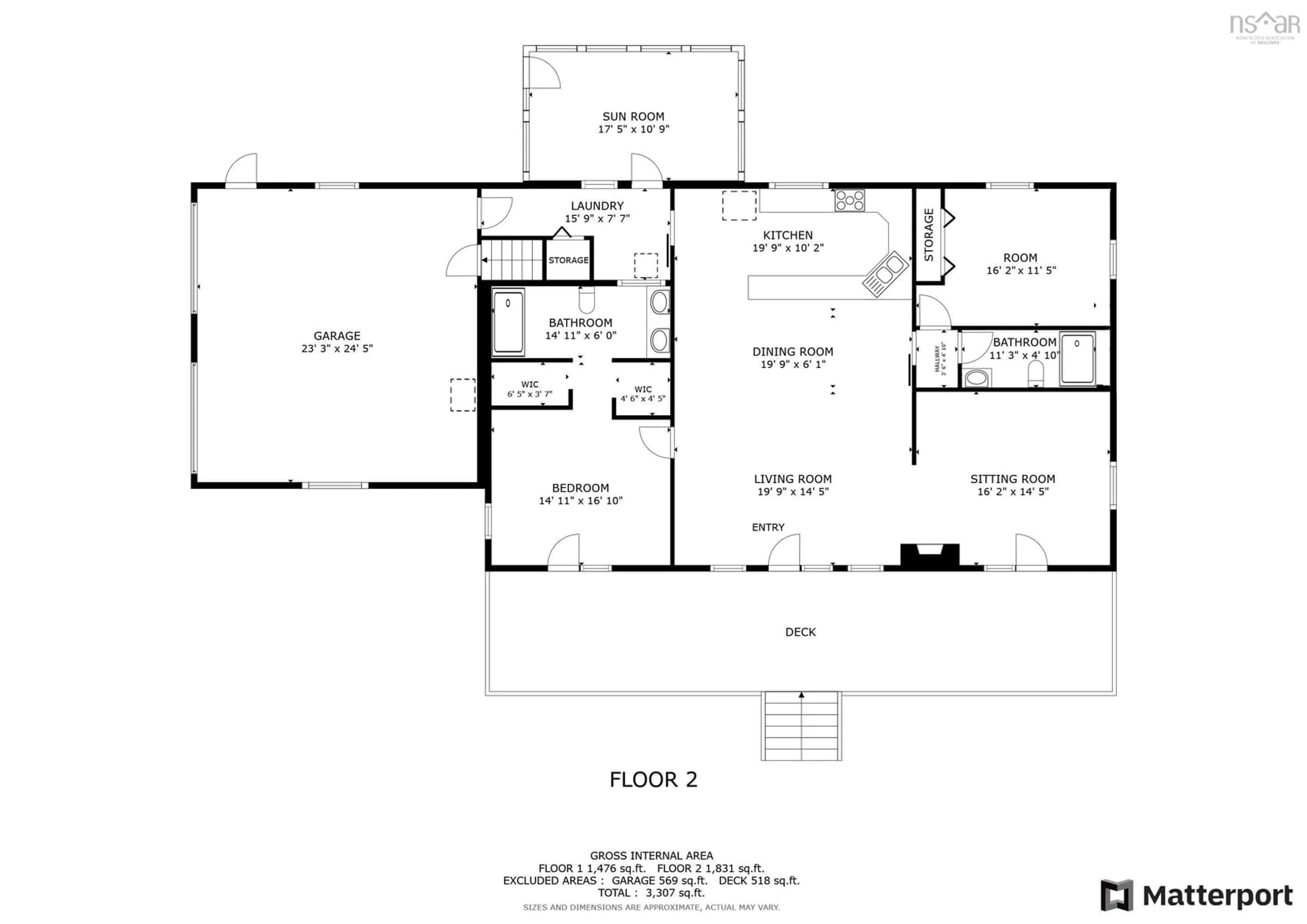 Floor plan for 380 Oakland Rd, Indian Point Nova Scotia B0J 2E0