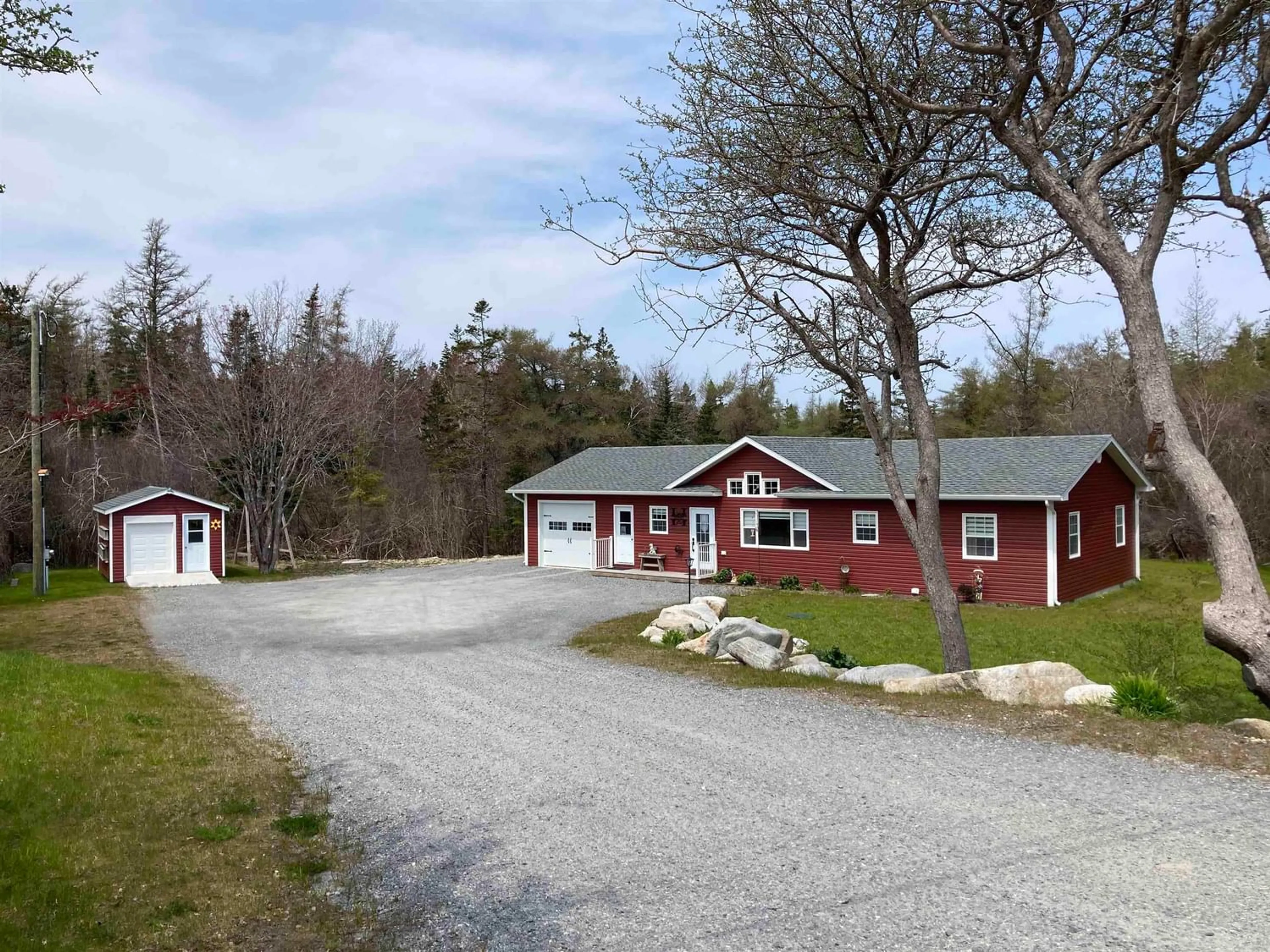 Home with stone exterior material for 15 Island View Drive, Barrington Nova Scotia B0W 1E0
