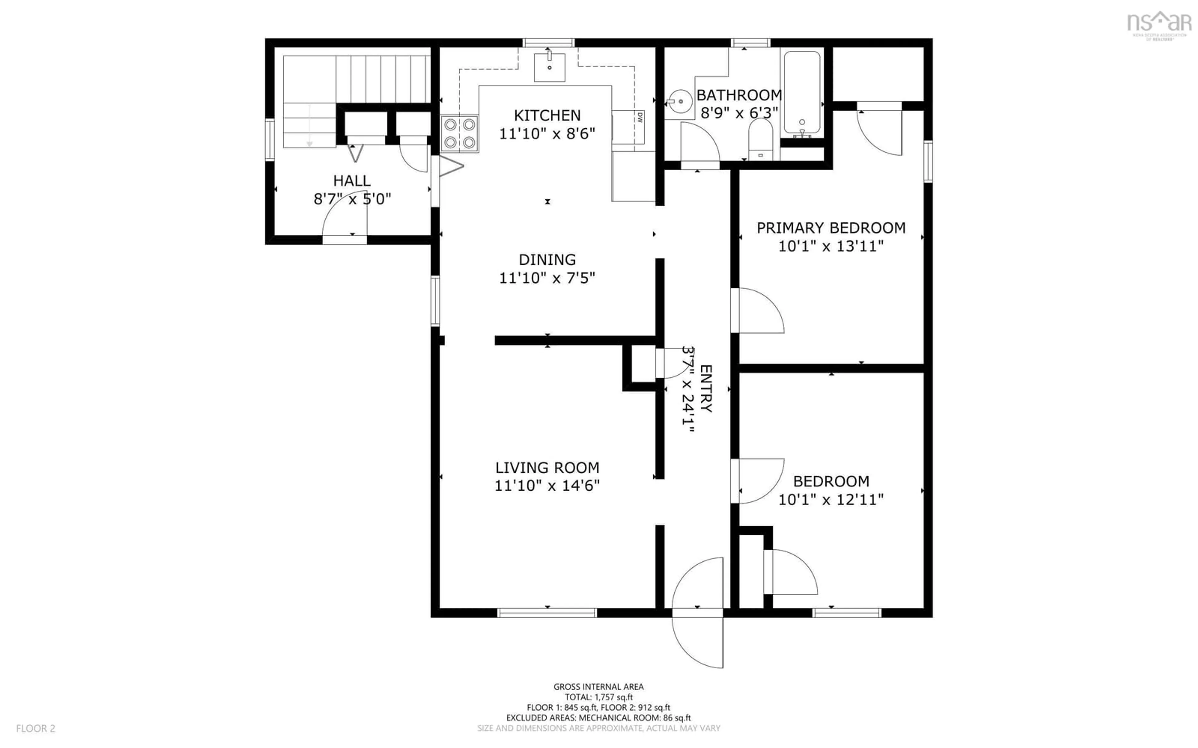 Floor plan for 154 Hawthorne St, Antigonish Nova Scotia B2G 1B1