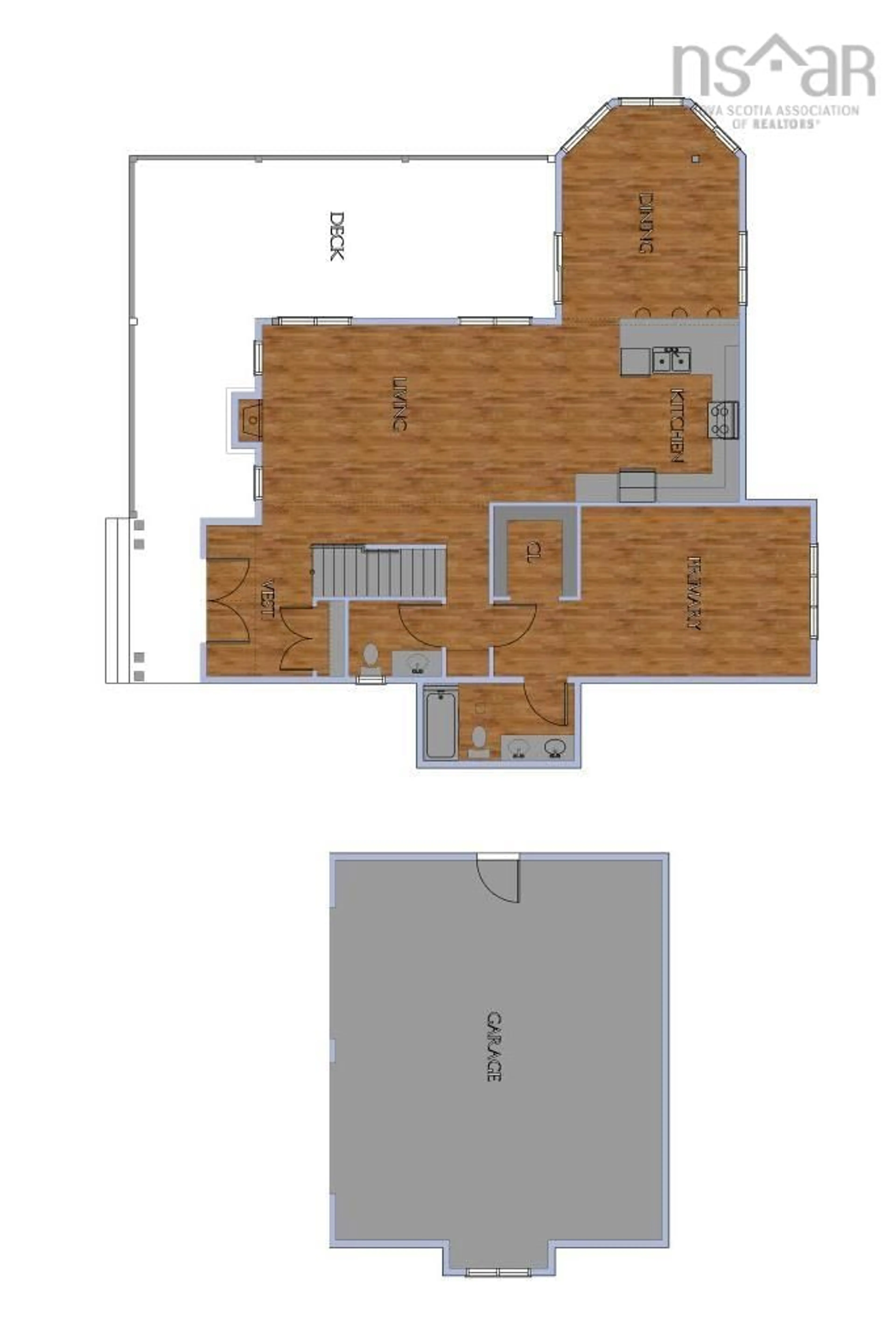 Floor plan for 349 Meek Arm Trail, Long Lake Nova Scotia B0N 1Z0